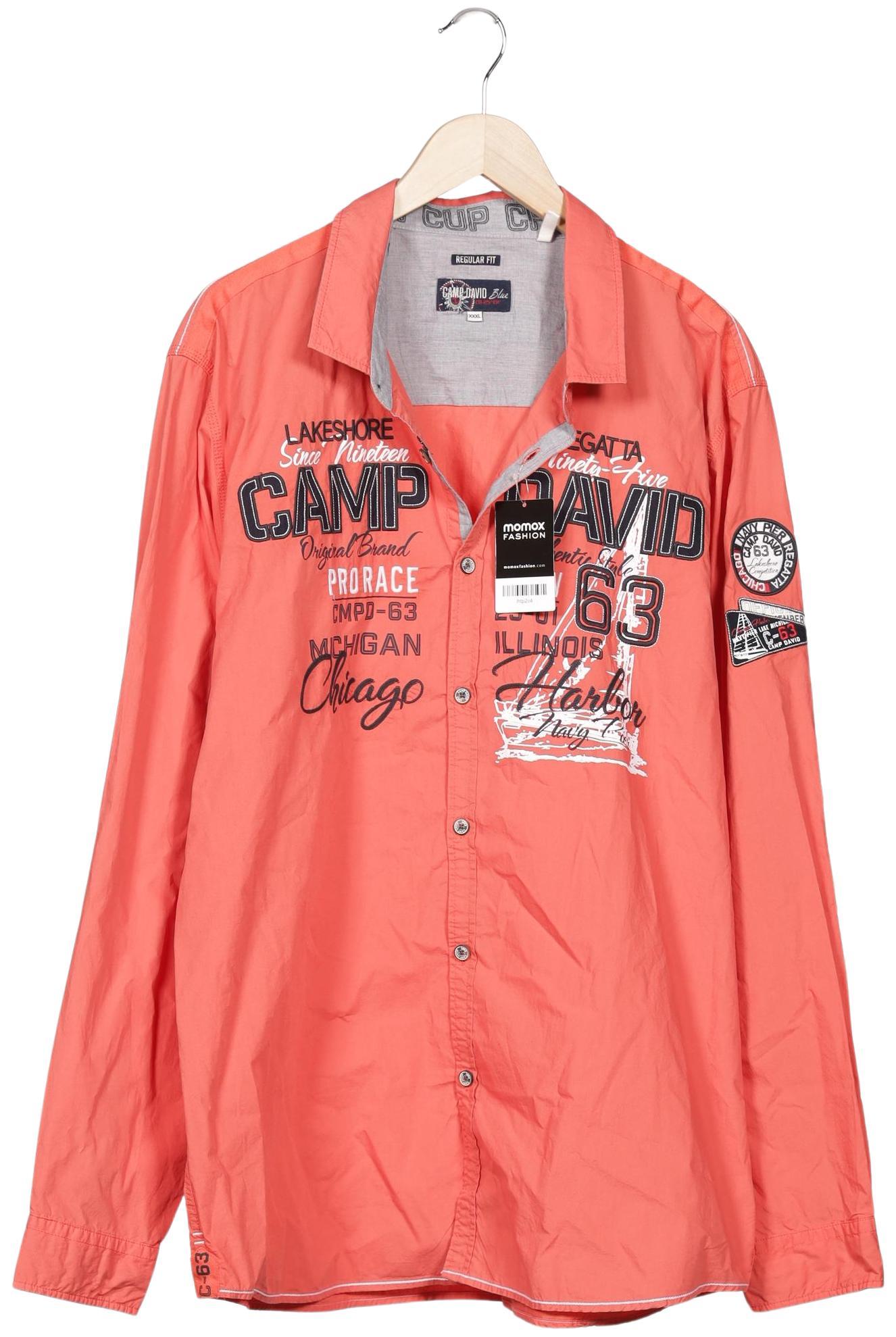 Thumbnail - Camp David Herren Hemd, orange, Gr. 58