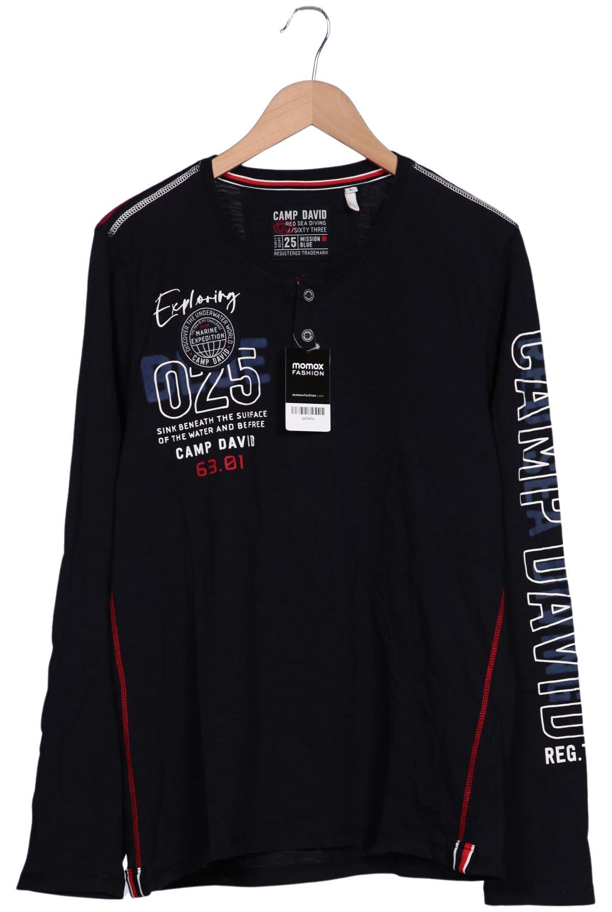 

Camp David Herren Langarmshirt, marineblau, Gr. 52