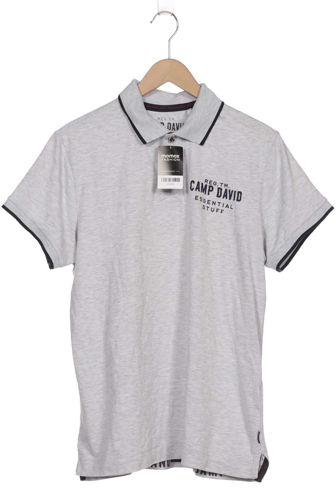 

Camp David Herren Poloshirt, grau