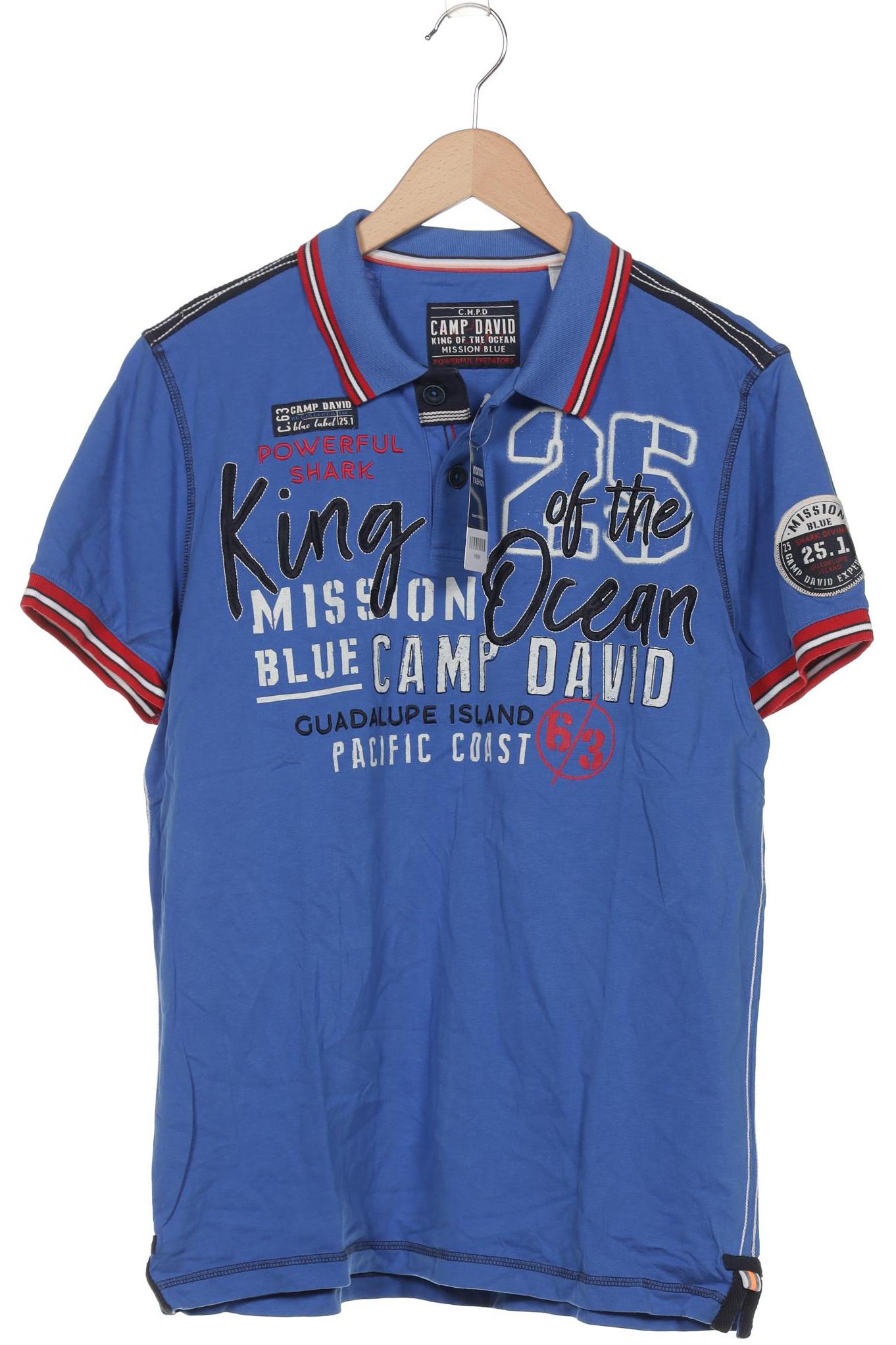 

Camp David Herren Poloshirt, blau, Gr. 48