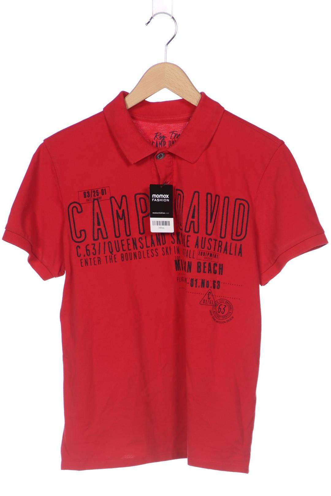 

Camp David Herren Poloshirt, rot