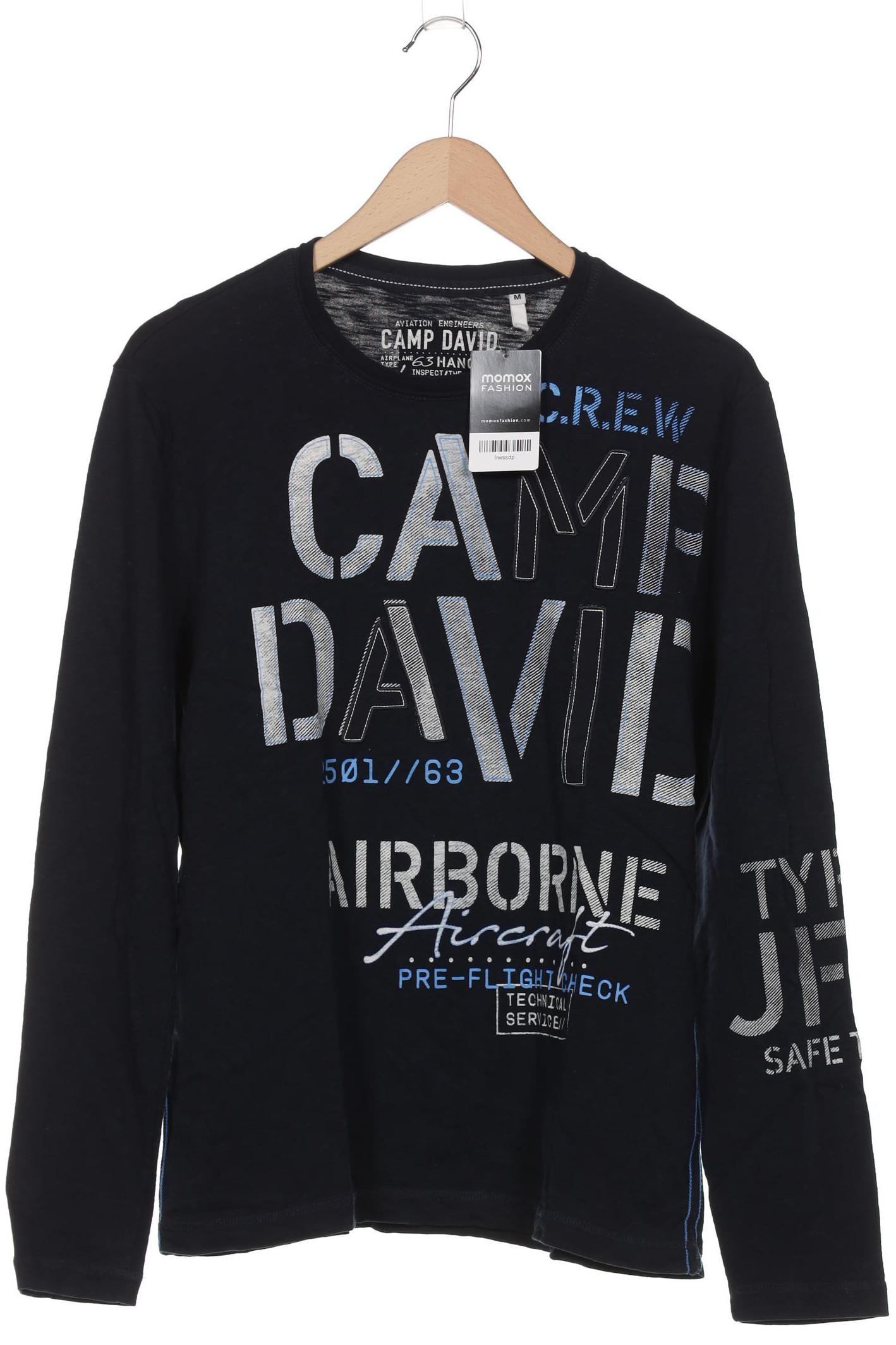 

Camp David Herren Langarmshirt, marineblau, Gr. 48