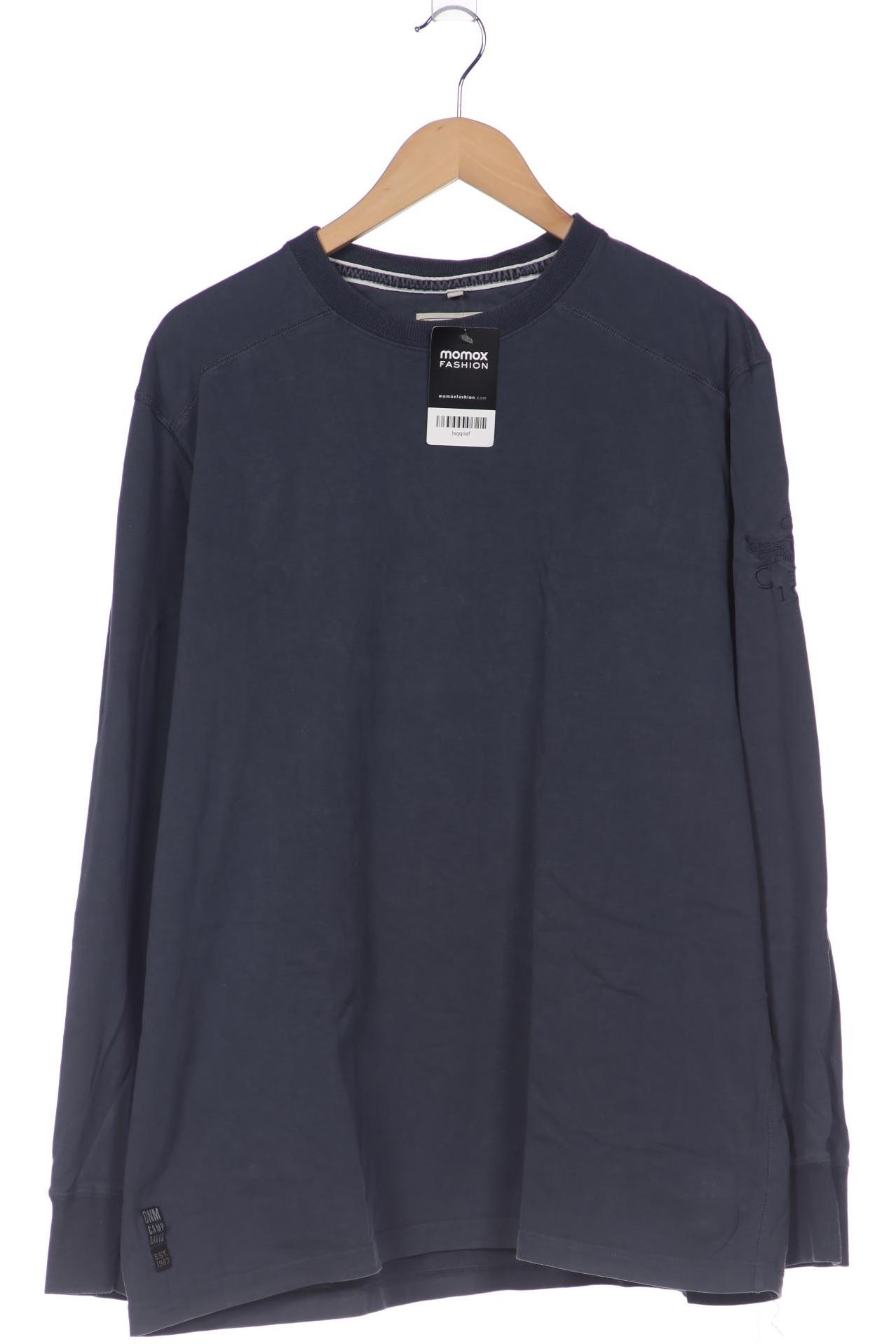 

Camp David Herren Langarmshirt, blau, Gr. 56
