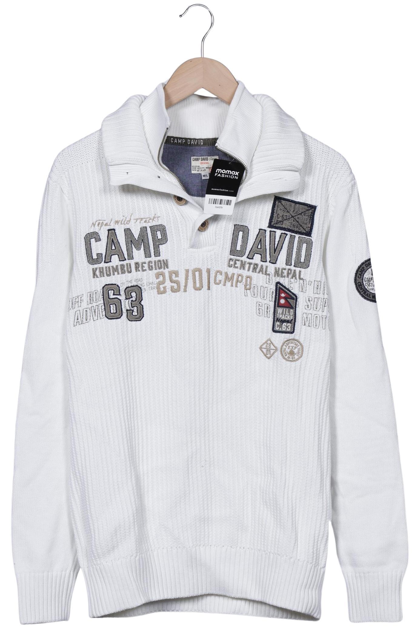 

Camp David Herren Pullover, weiß, Gr. 48