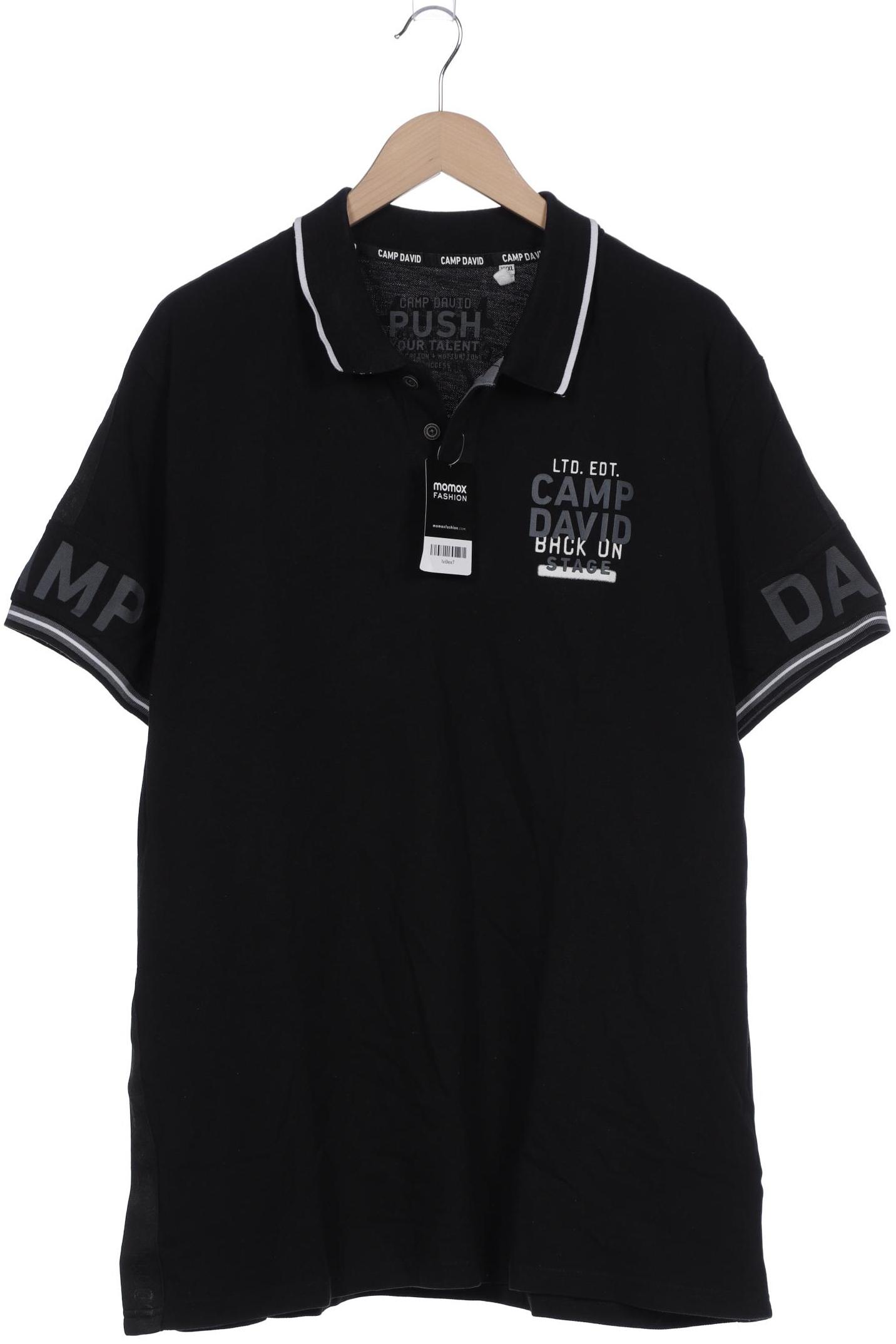

Camp David Herren Poloshirt, schwarz