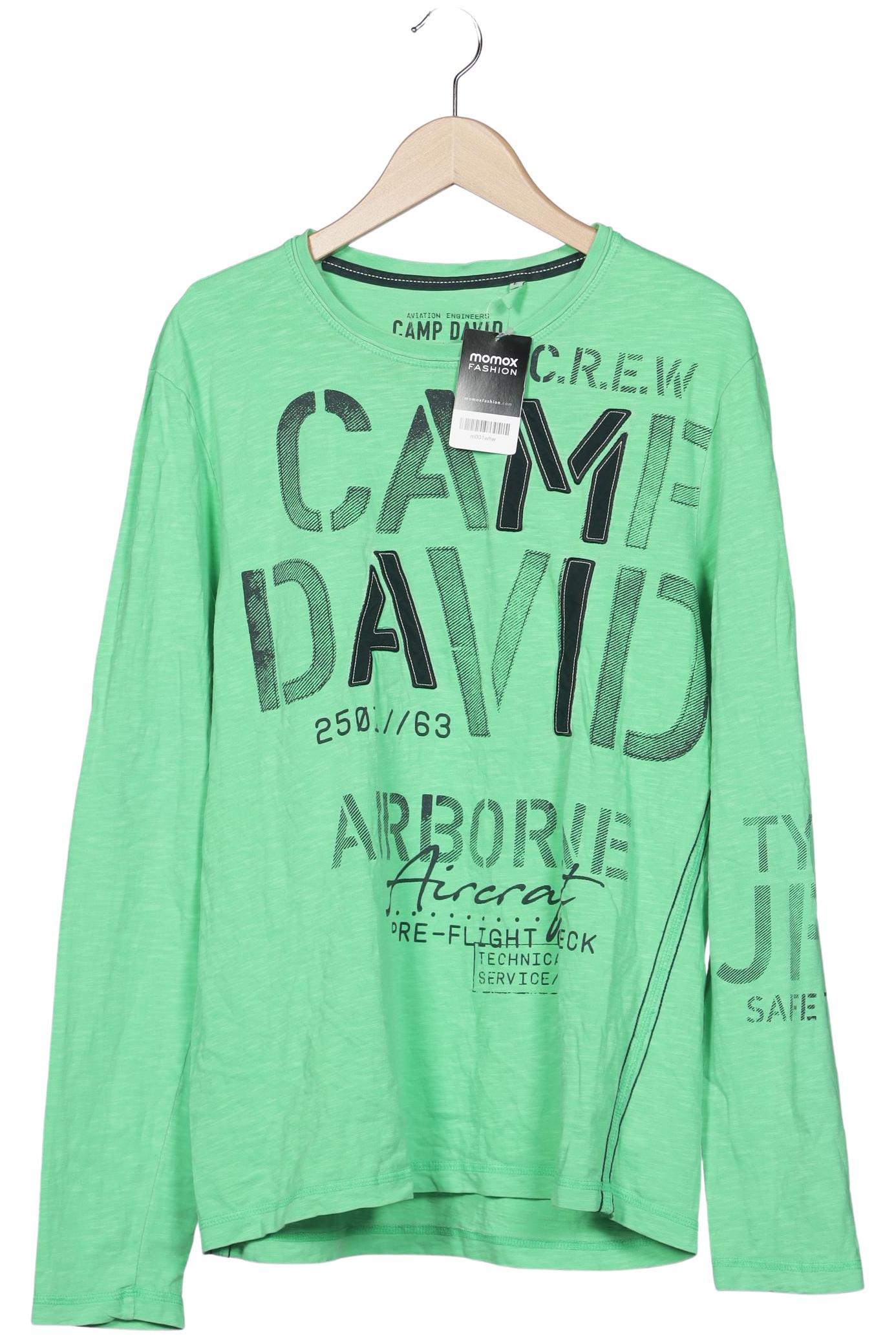 

Camp David Herren Langarmshirt, hellgrün, Gr. 52
