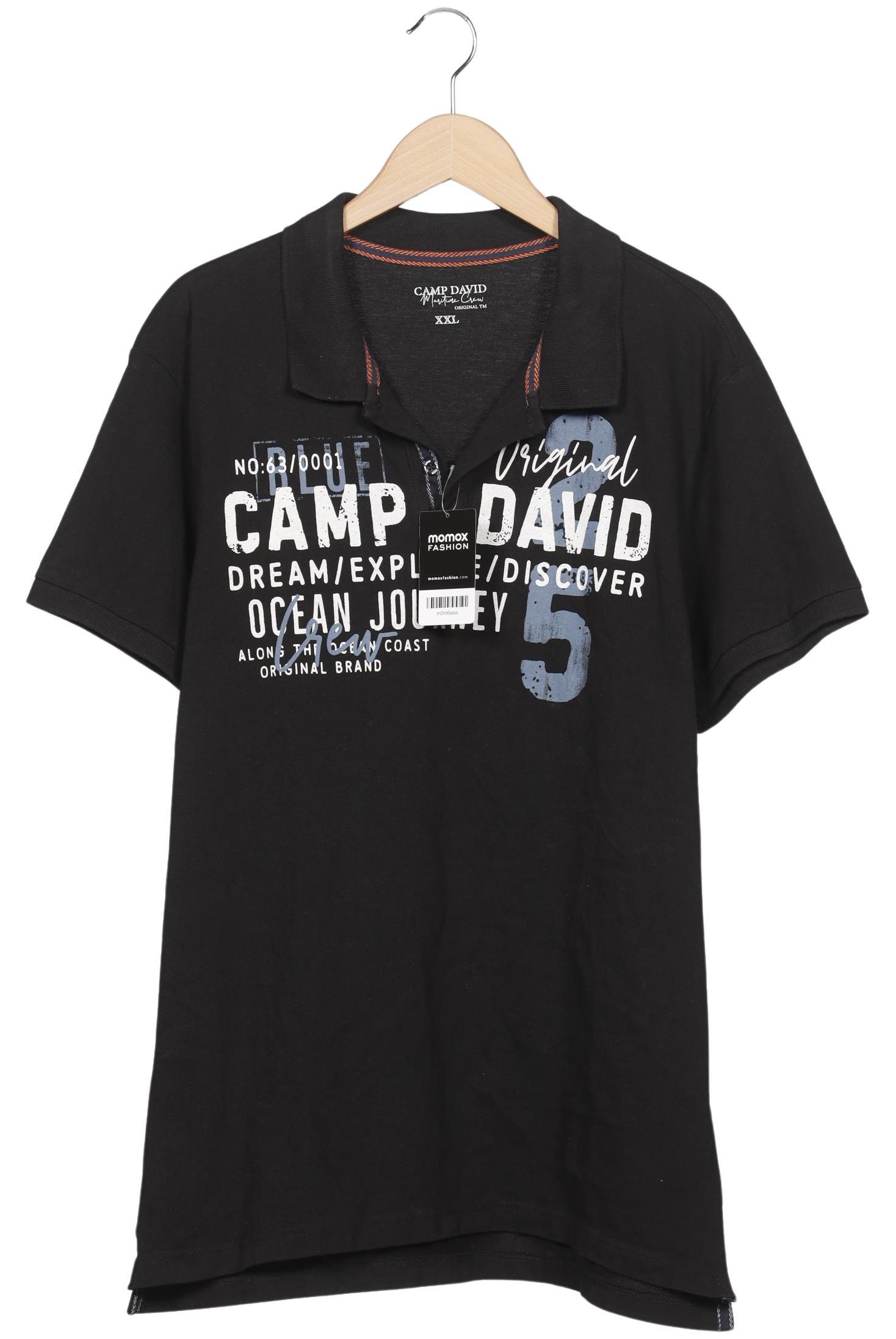 Thumbnail - Camp David Herren Poloshirt, schwarz, Gr. 56