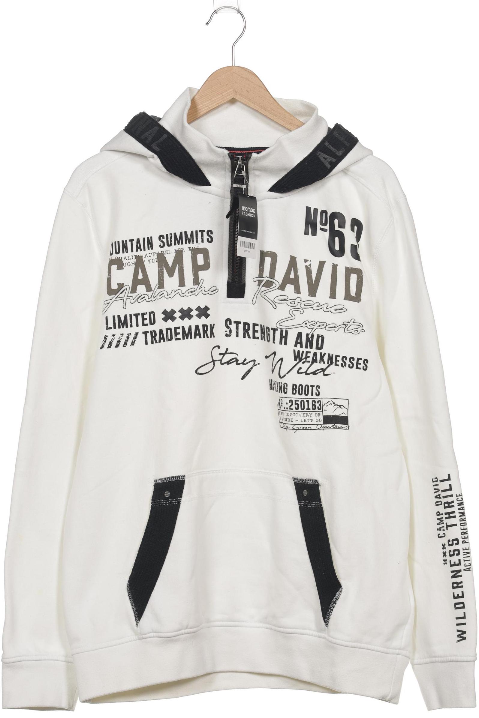 

Camp David Herren Kapuzenpullover, weiß, Gr. 56
