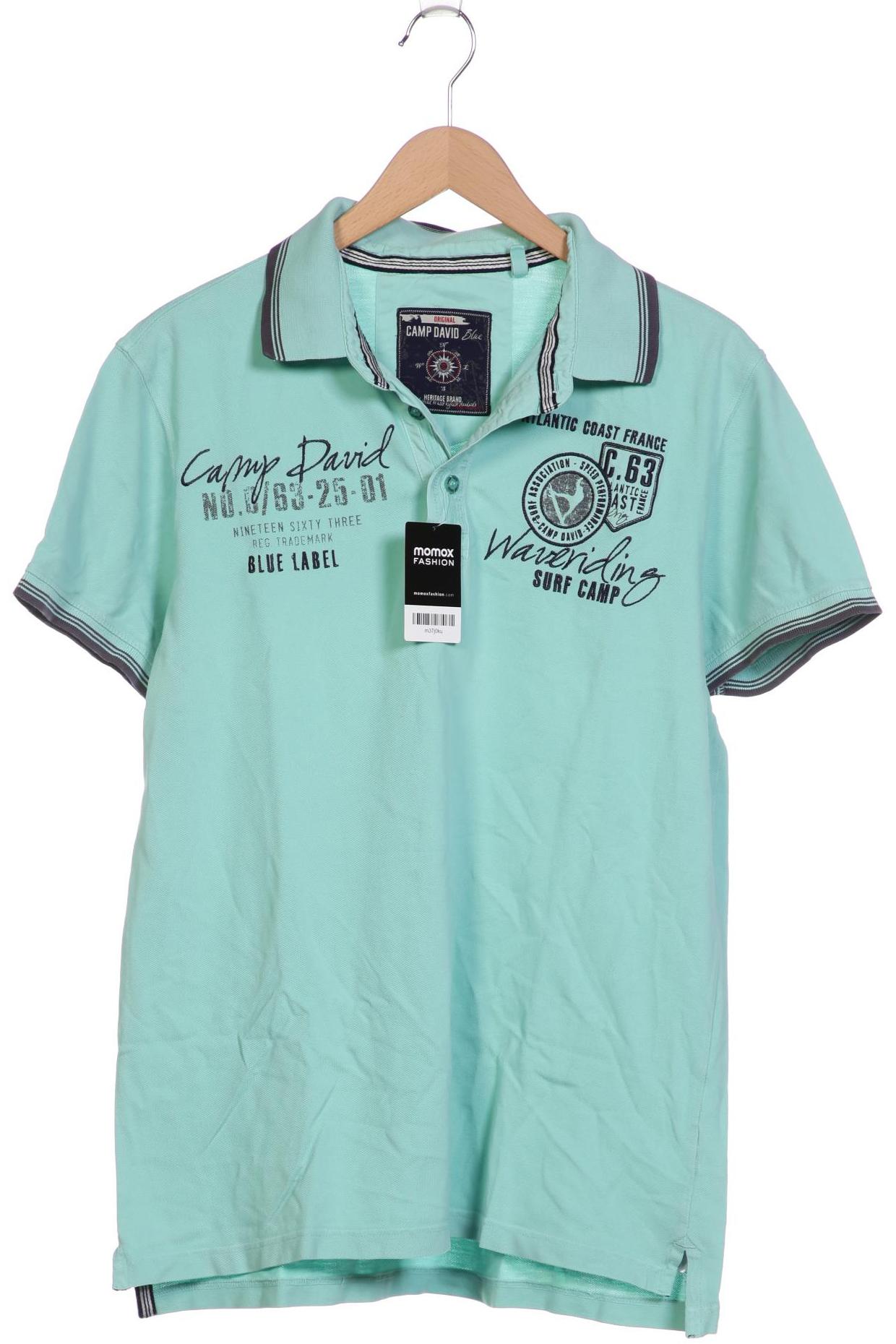 

Camp David Herren Poloshirt, türkis, Gr. 52
