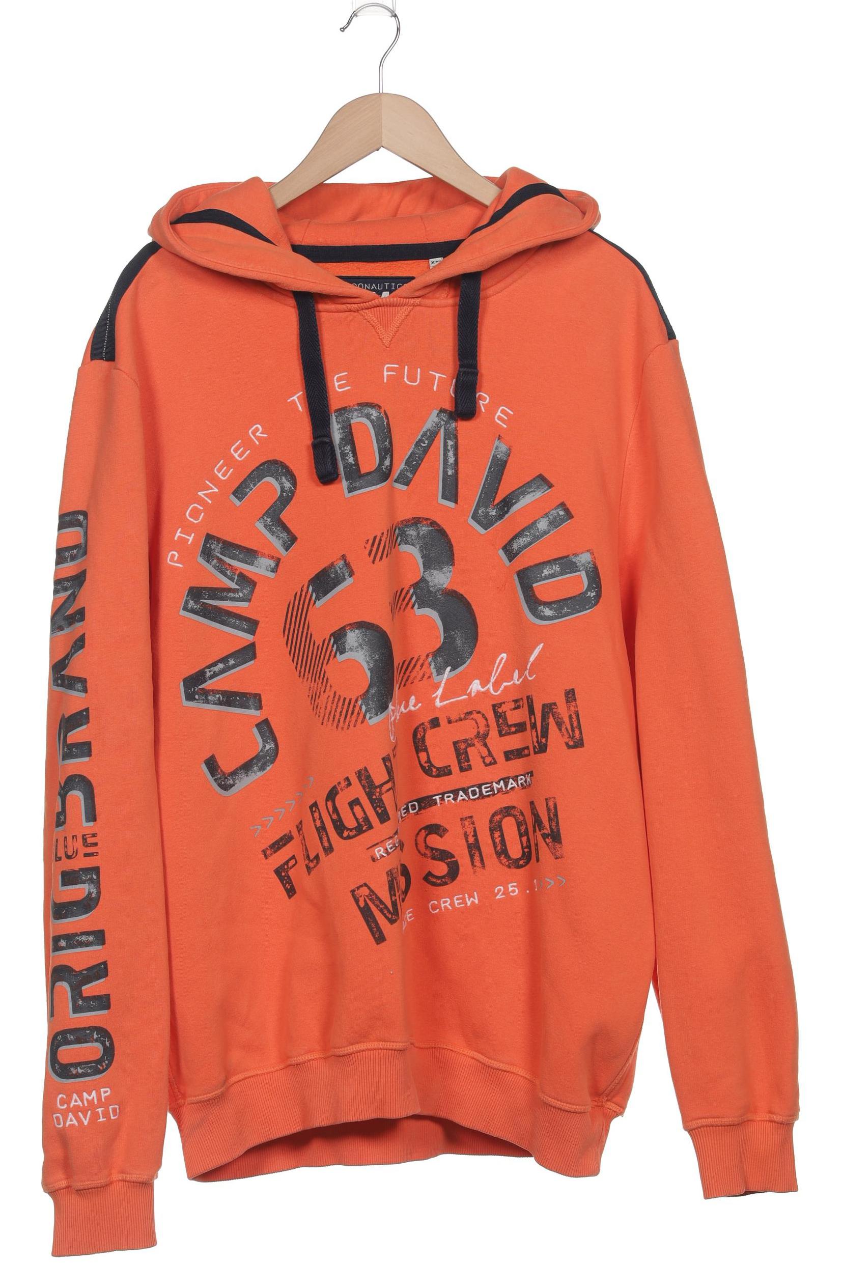

Camp David Herren Kapuzenpullover, orange, Gr. 56