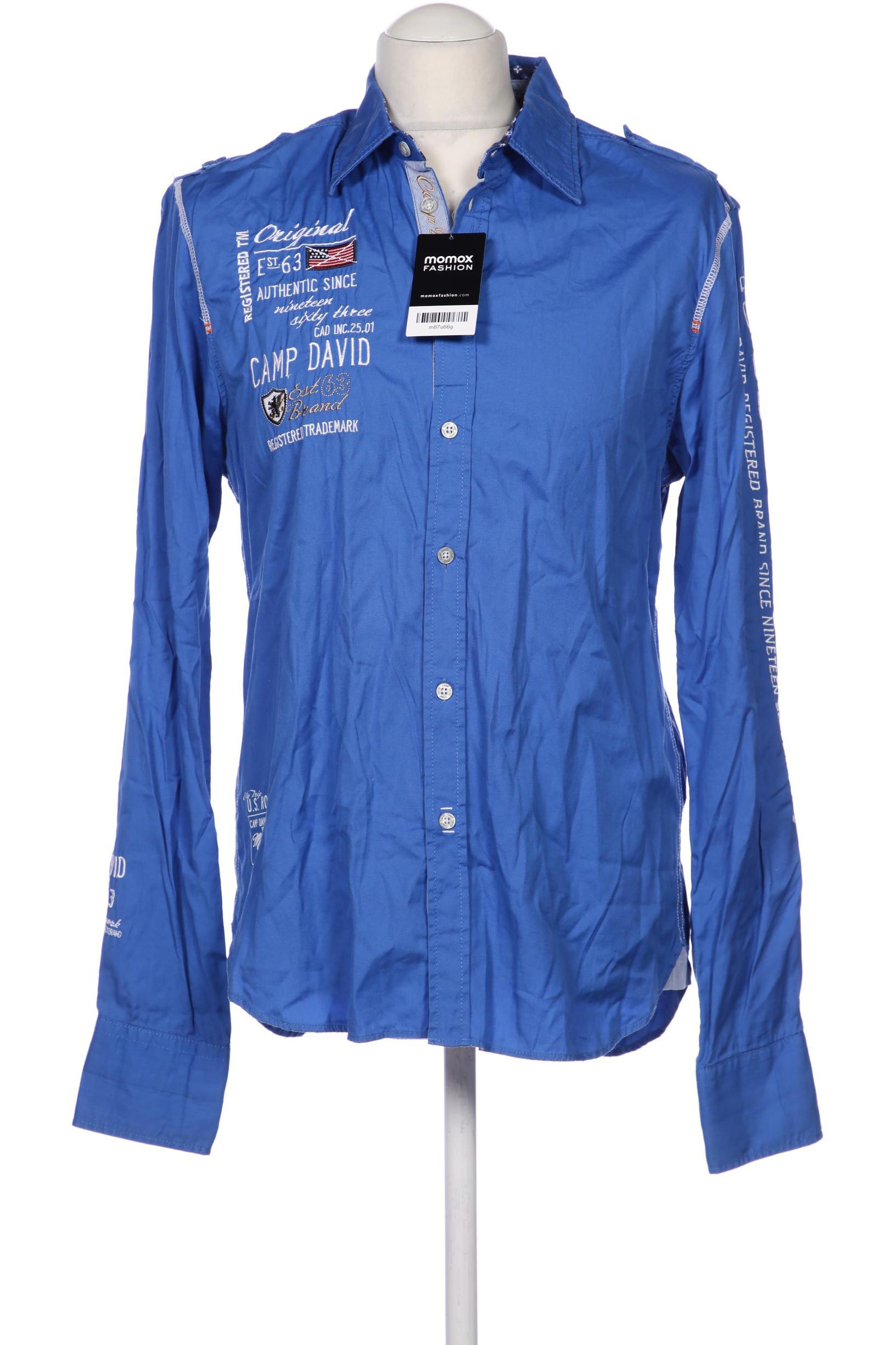 

Camp David Herren Hemd, blau