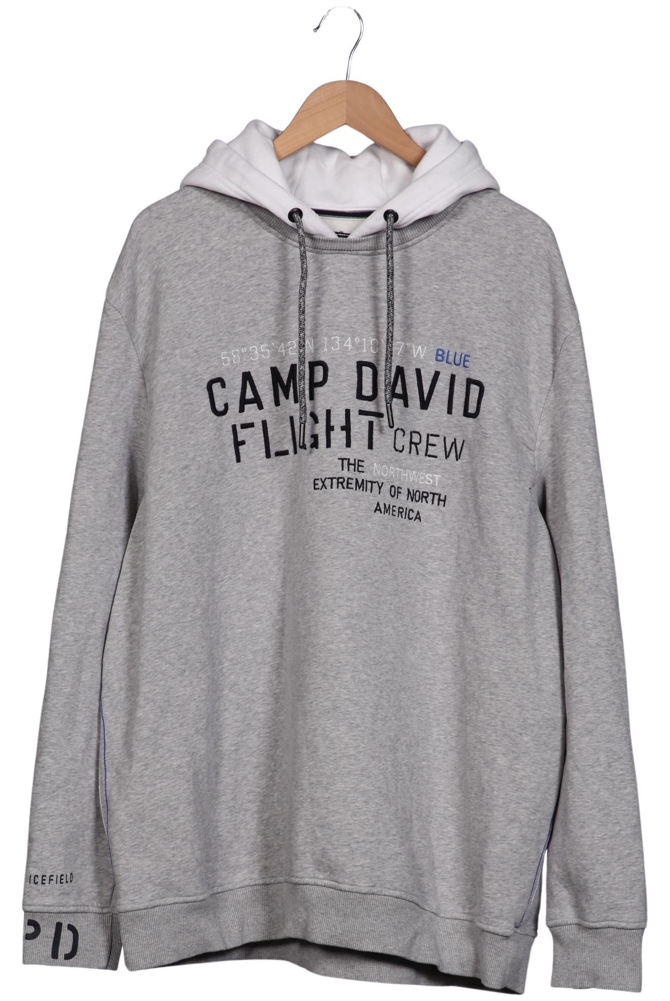 

Camp David Herren Kapuzenpullover, grau, Gr. 60