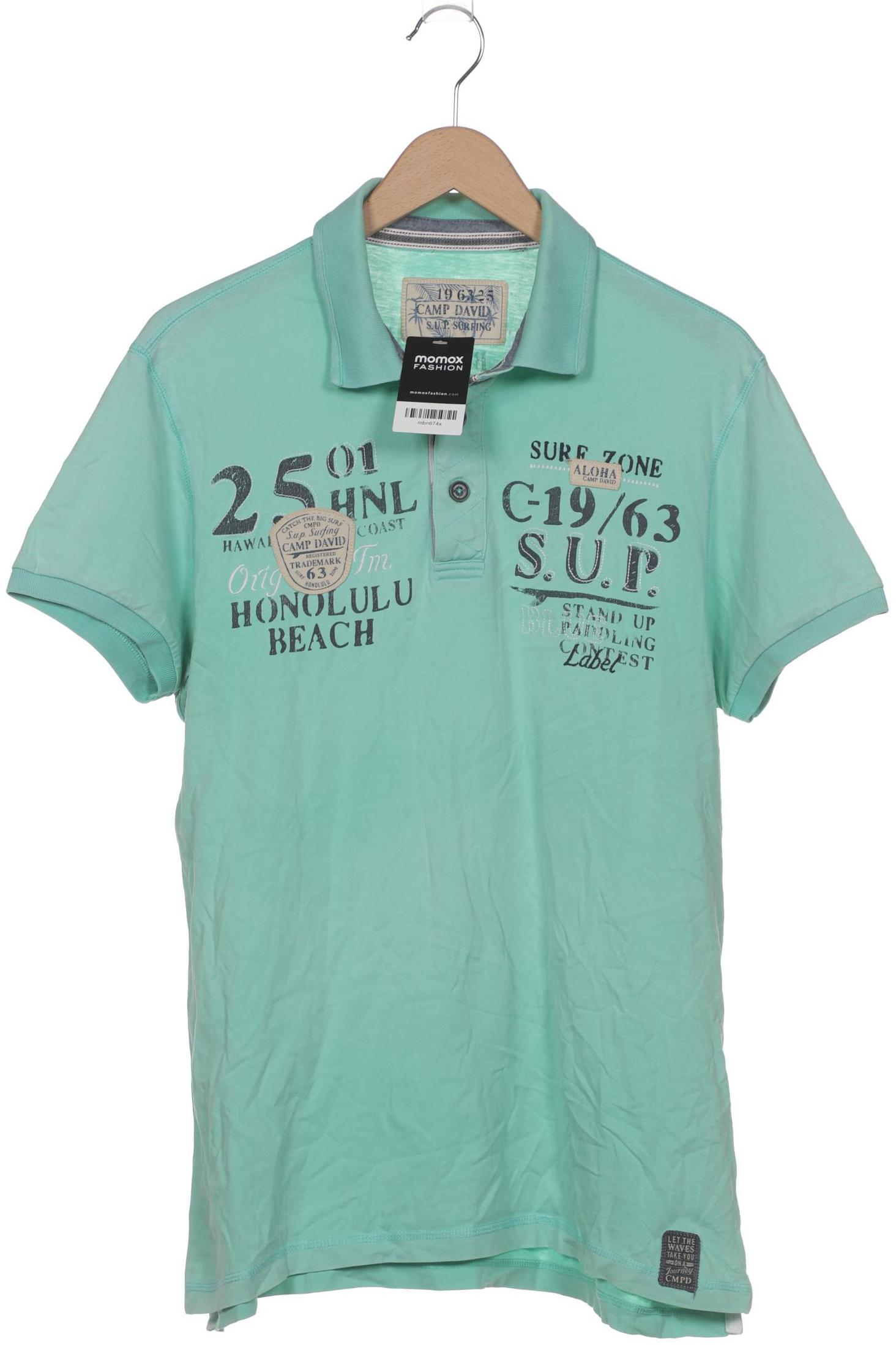 

Camp David Herren Poloshirt, türkis, Gr. 48