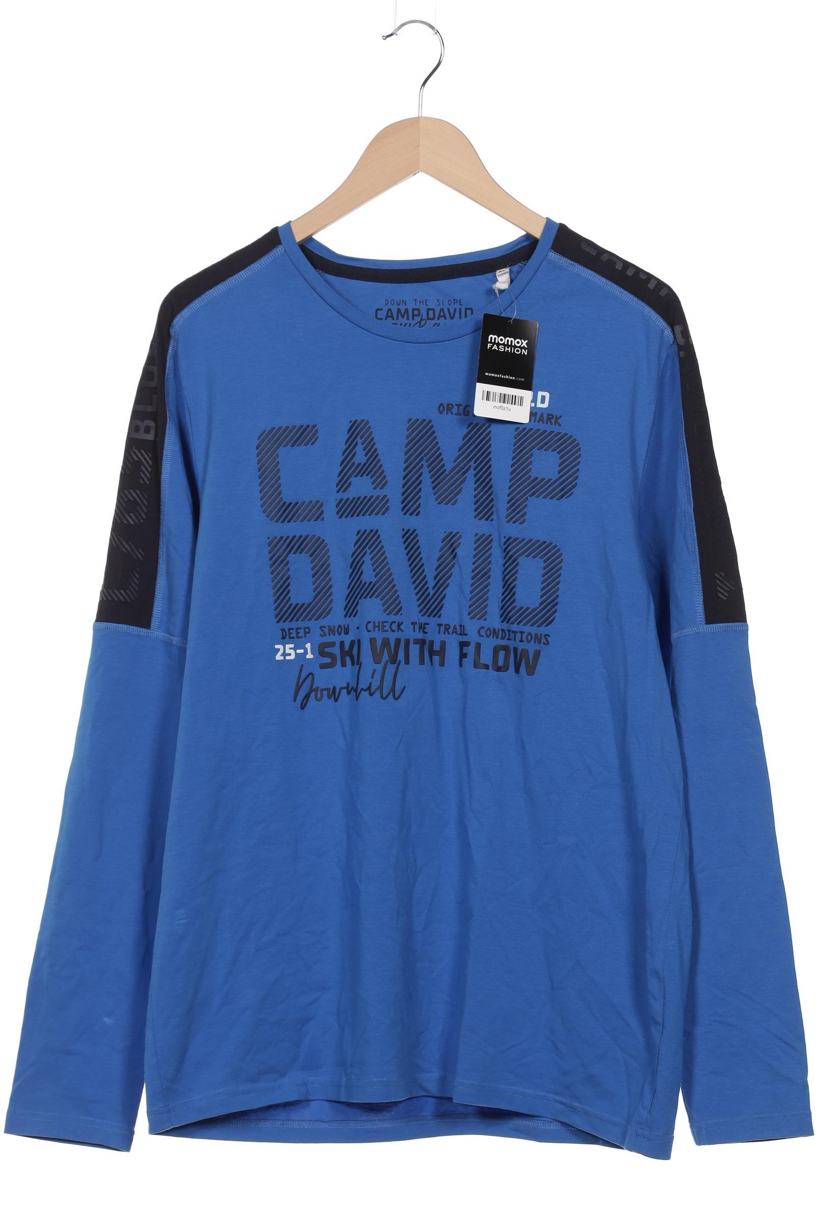 

Camp David Herren Langarmshirt, blau, Gr. 54