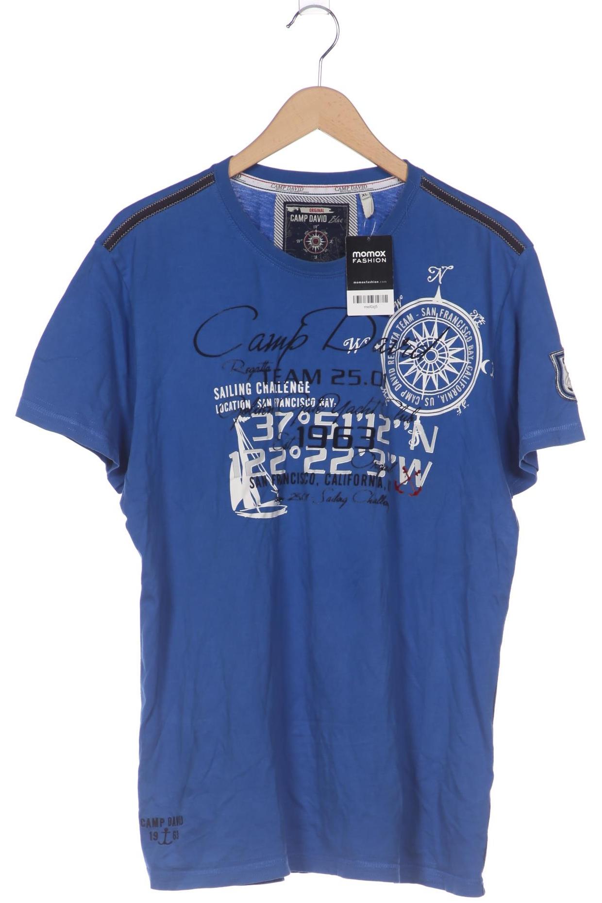 

Camp David Herren T-Shirt, blau, Gr. 54