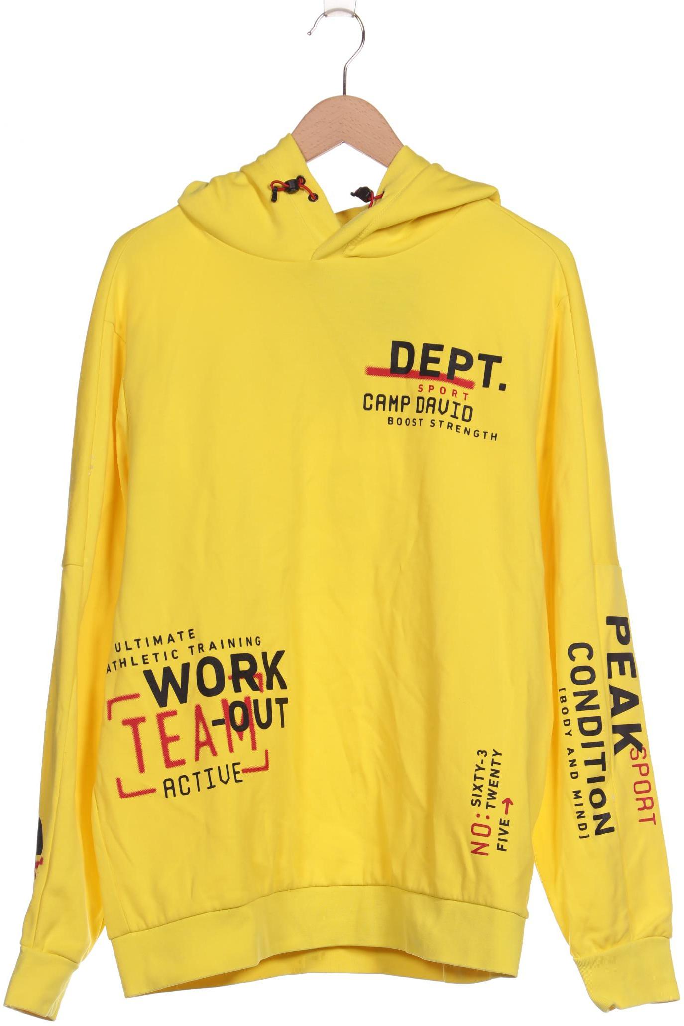 

Camp David Herren Kapuzenpullover, gelb, Gr. 54