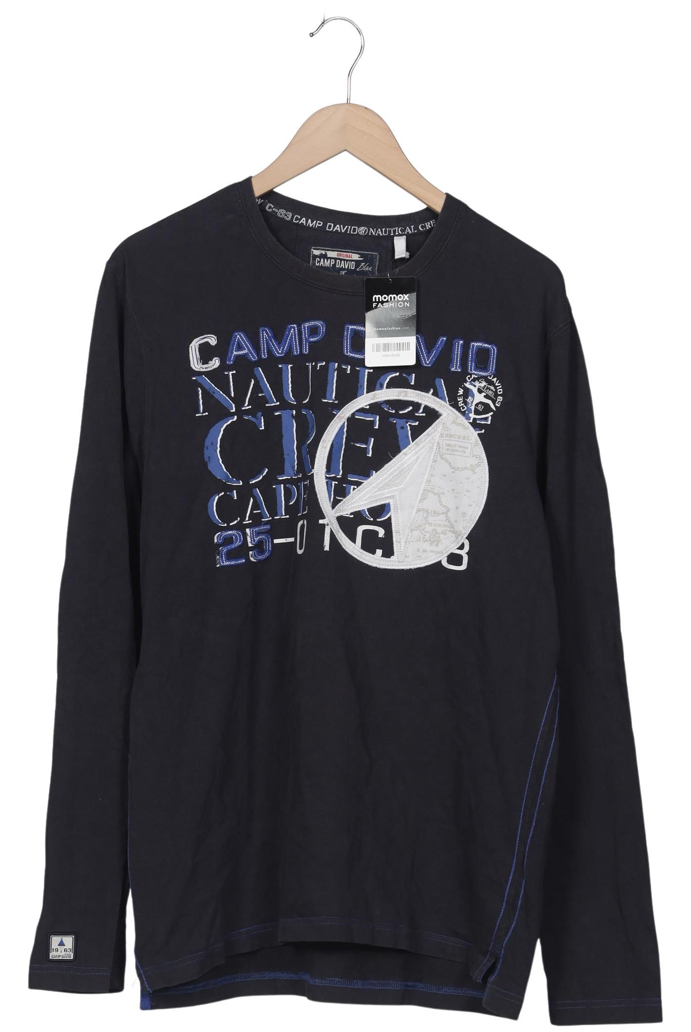 

Camp David Herren Langarmshirt, marineblau, Gr. 54