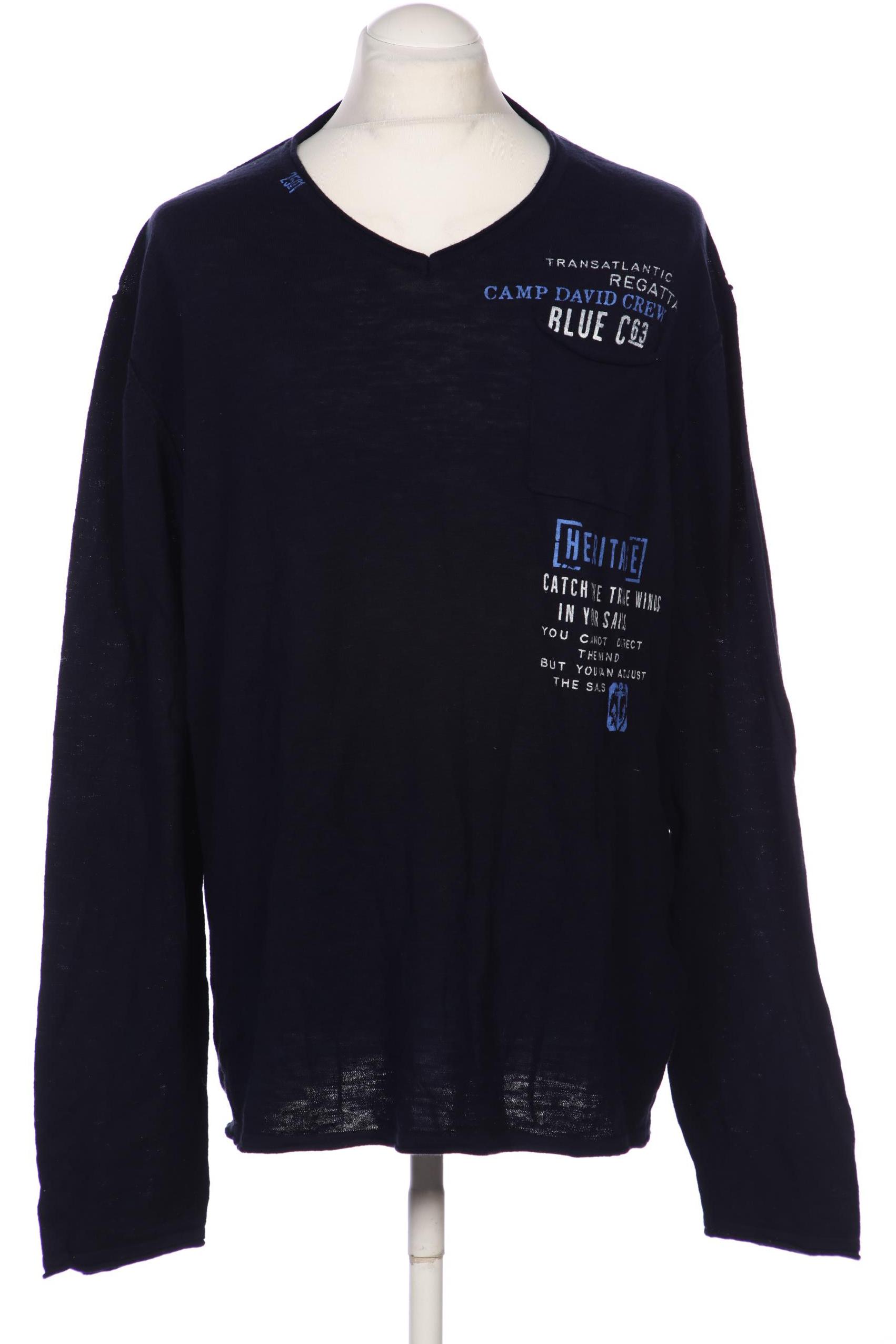 

Camp David Herren Pullover, marineblau