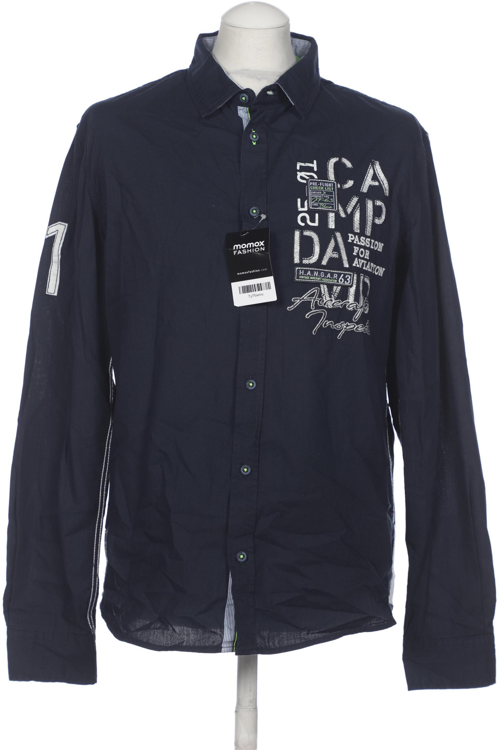 

Camp David Herren Hemd, marineblau, Gr. 46