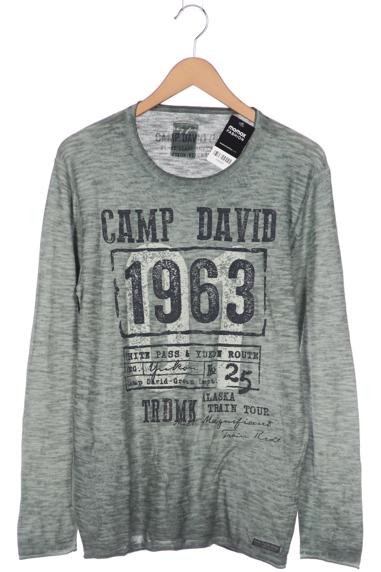

Camp David Herren Pullover, türkis, Gr. 48