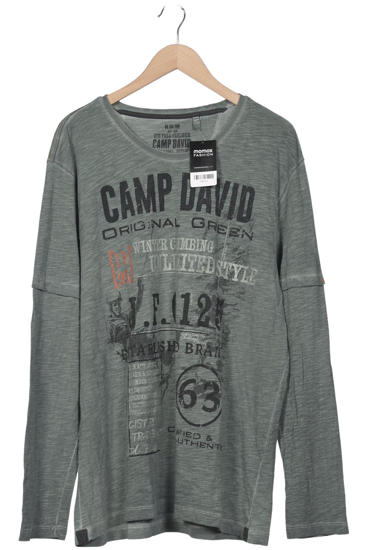 

Camp David Herren Langarmshirt, grün, Gr. 58