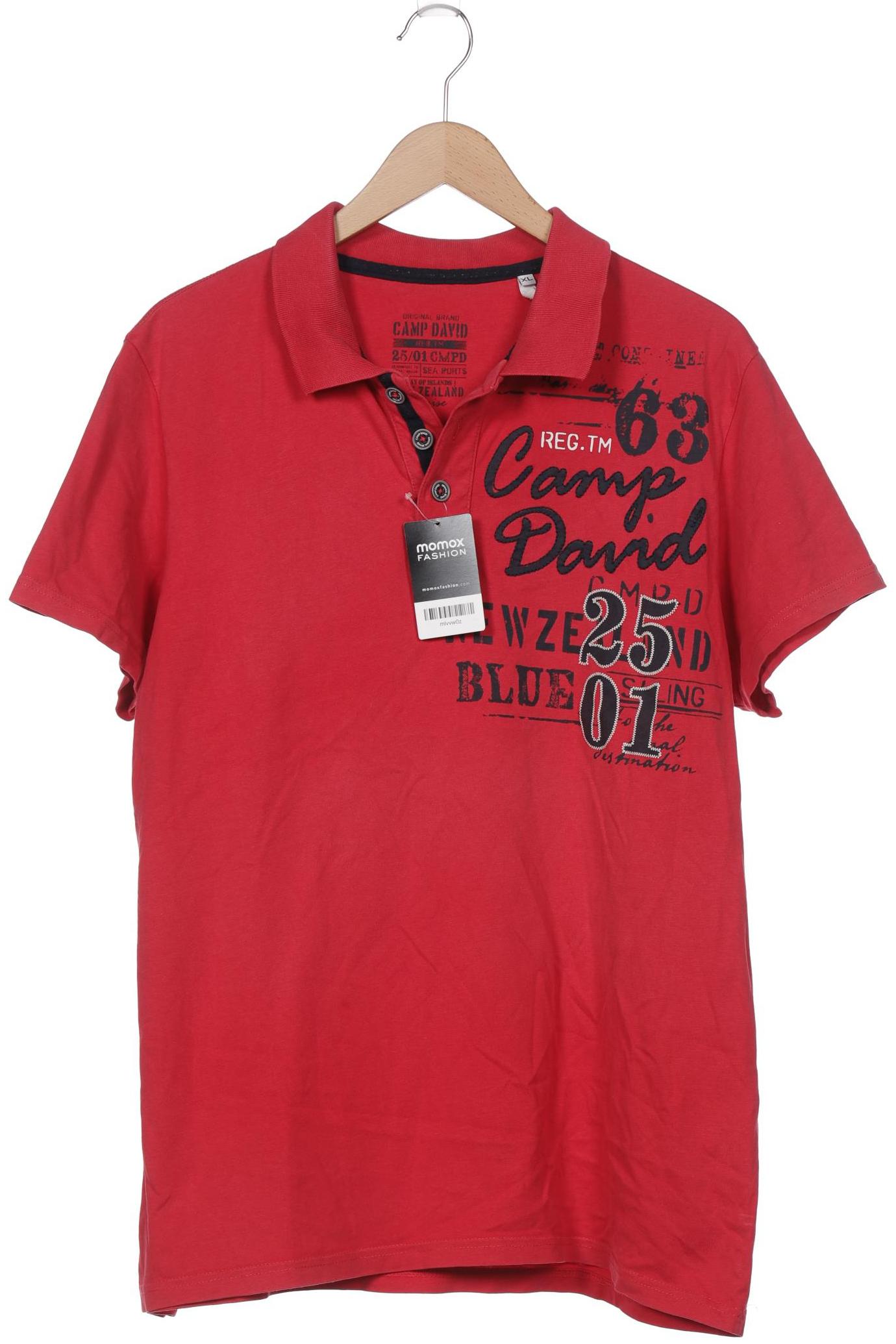 

Camp David Herren Poloshirt, rot