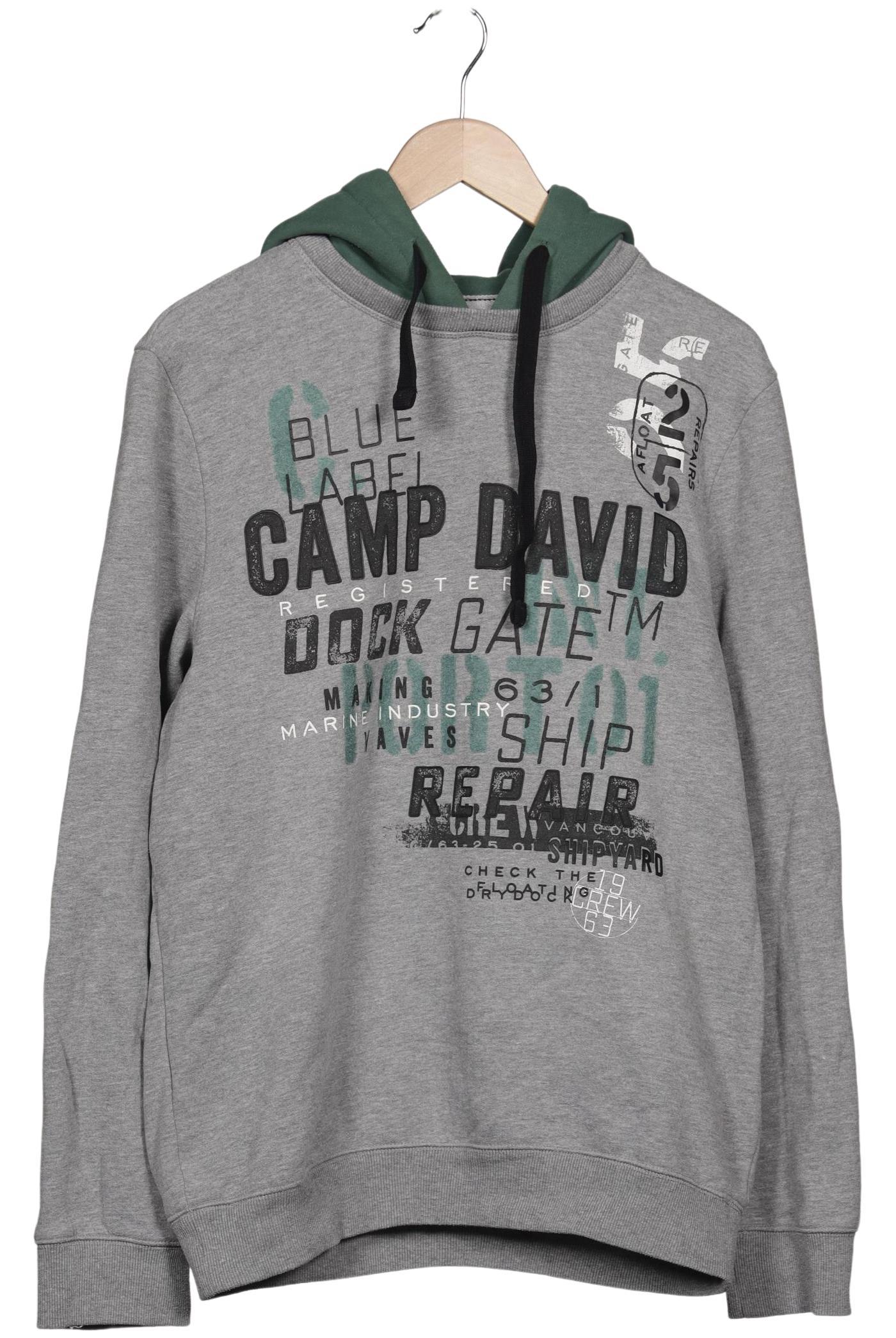 

Camp David Herren Kapuzenpullover, grau, Gr. 52
