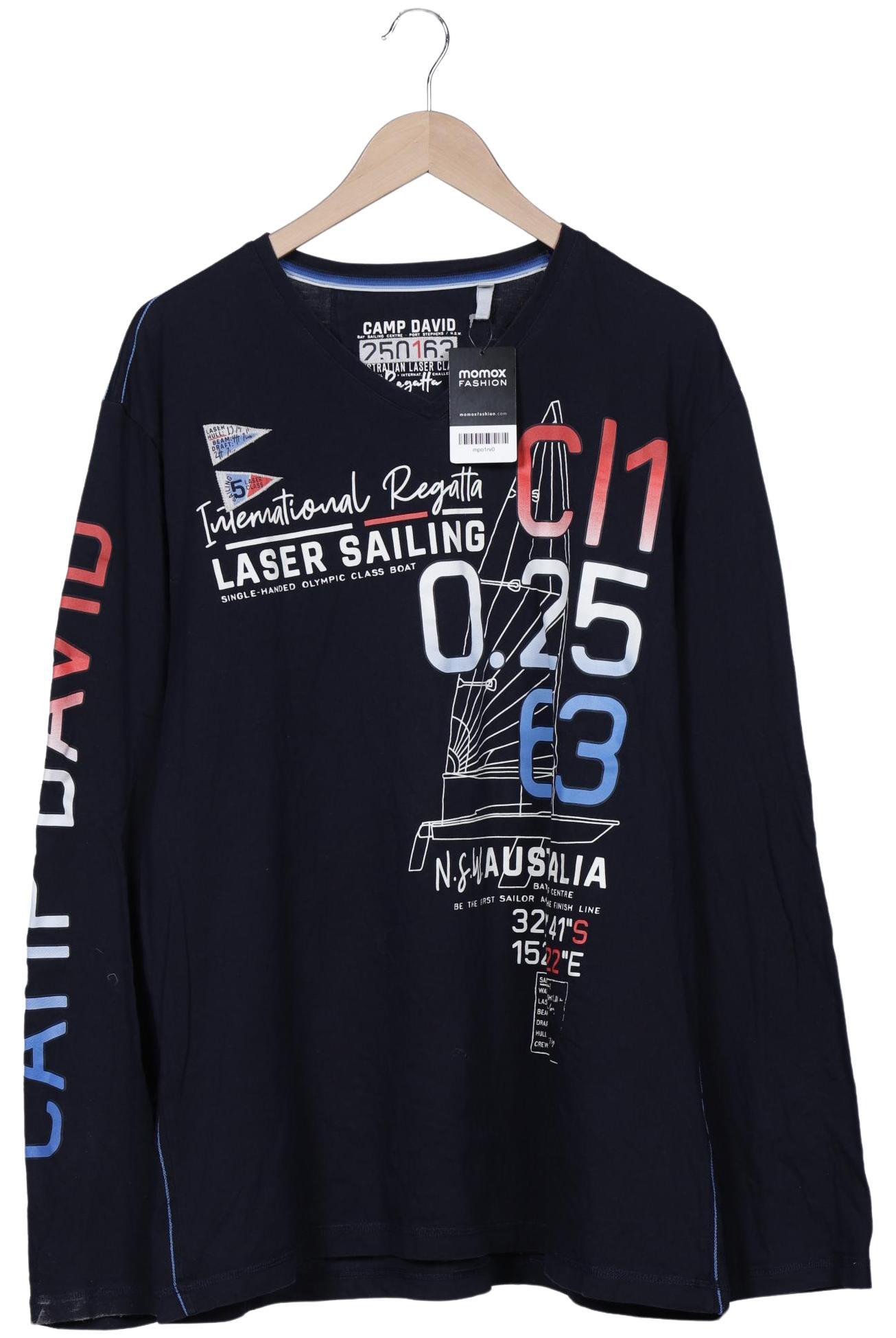

Camp David Herren Langarmshirt, marineblau, Gr. 58