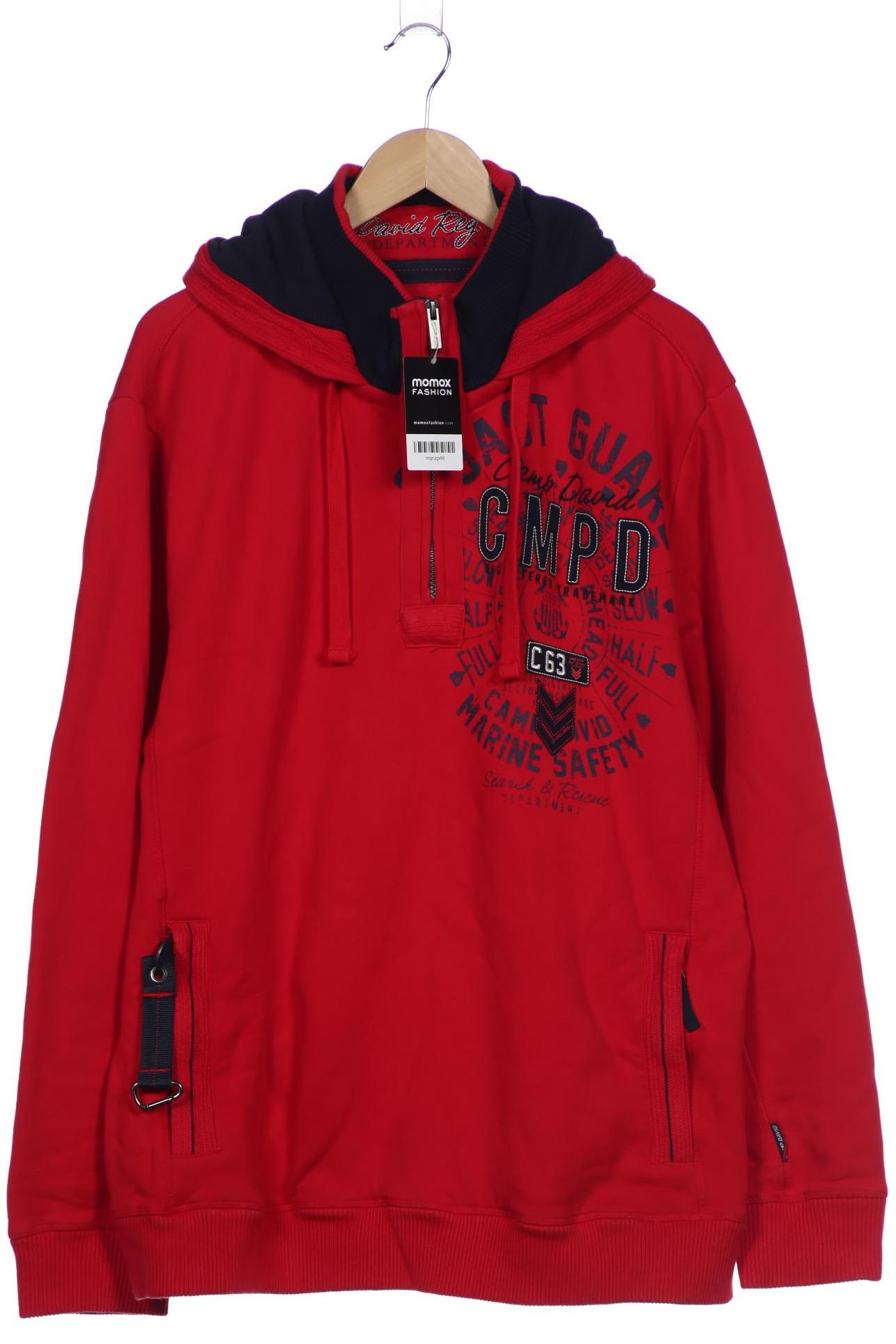 

Camp David Herren Kapuzenpullover, rot, Gr. 56