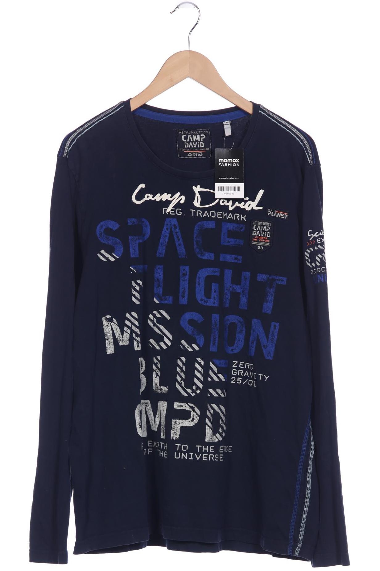 

Camp David Herren Langarmshirt, marineblau, Gr. 56