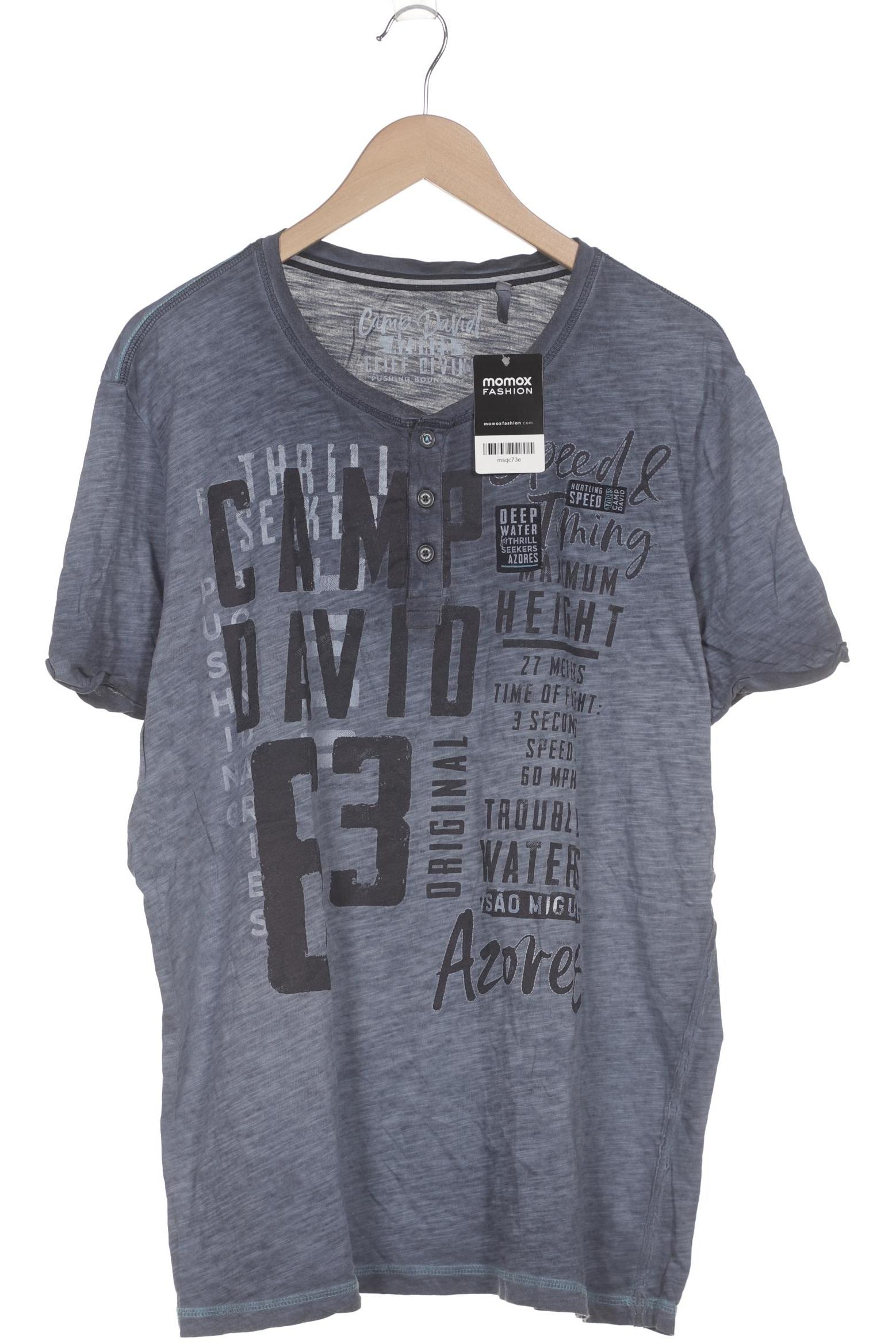

Camp David Herren T-Shirt, blau, Gr. 56