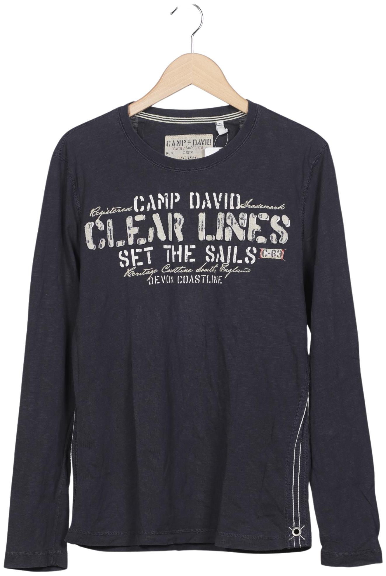 

Camp David Herren Langarmshirt, marineblau, Gr. 48
