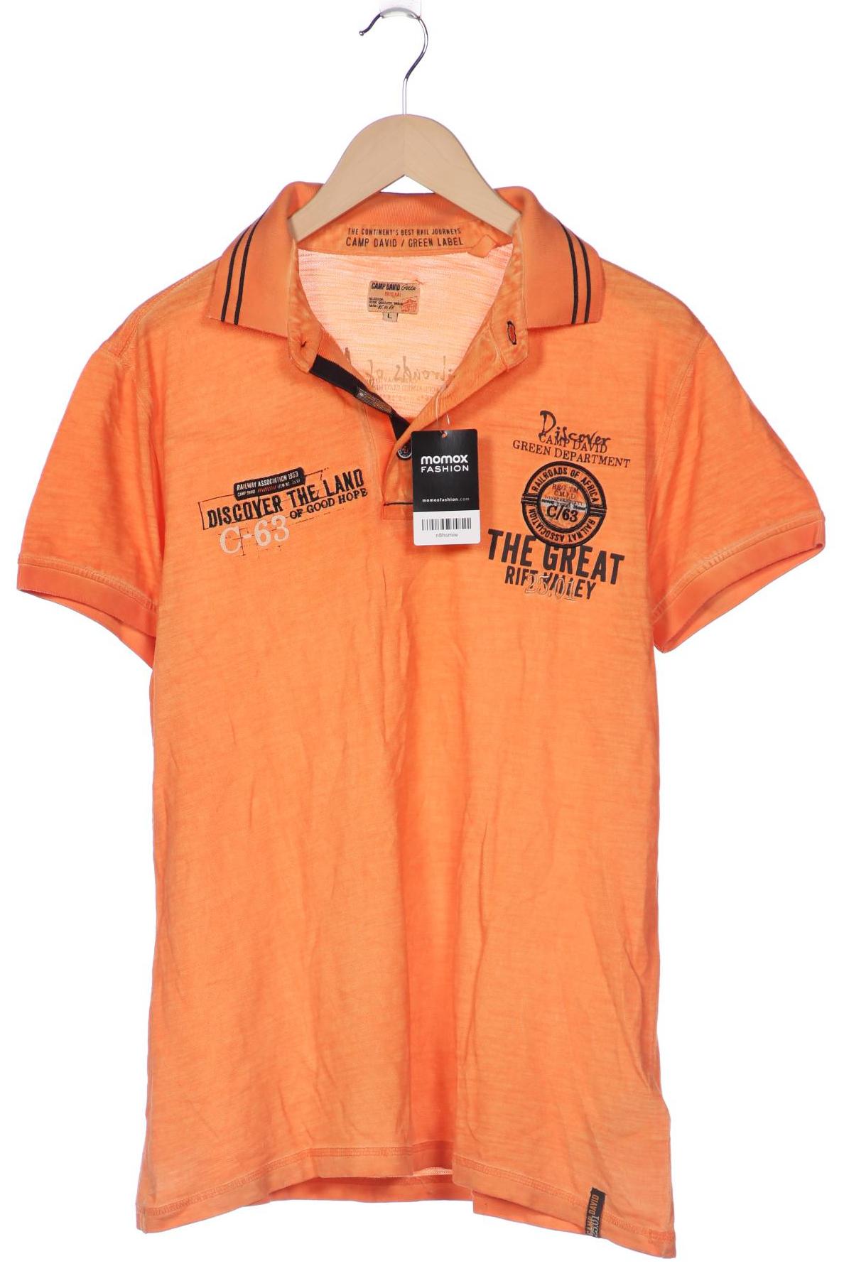 

Camp David Herren Poloshirt, orange