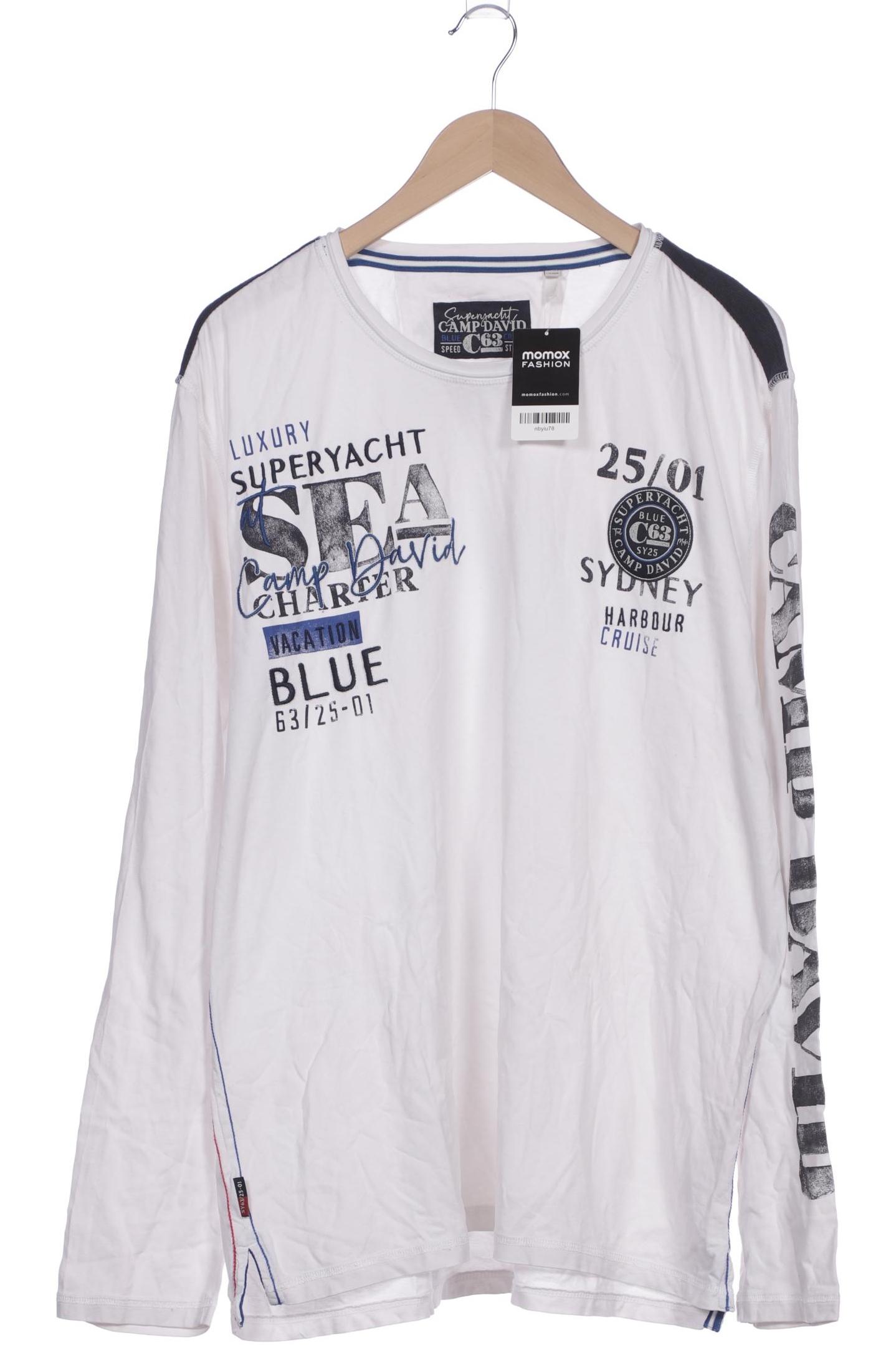 

Camp David Herren Langarmshirt, weiß, Gr. 58