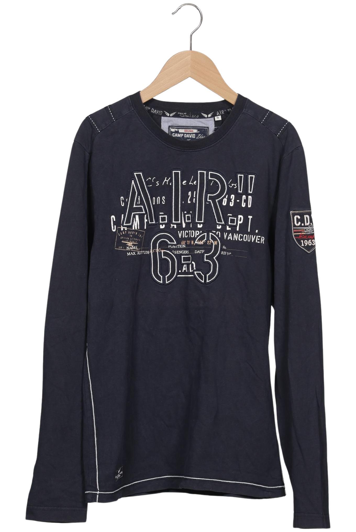 Thumbnail - Camp David Herren Langarmshirt, marineblau, Gr. 46