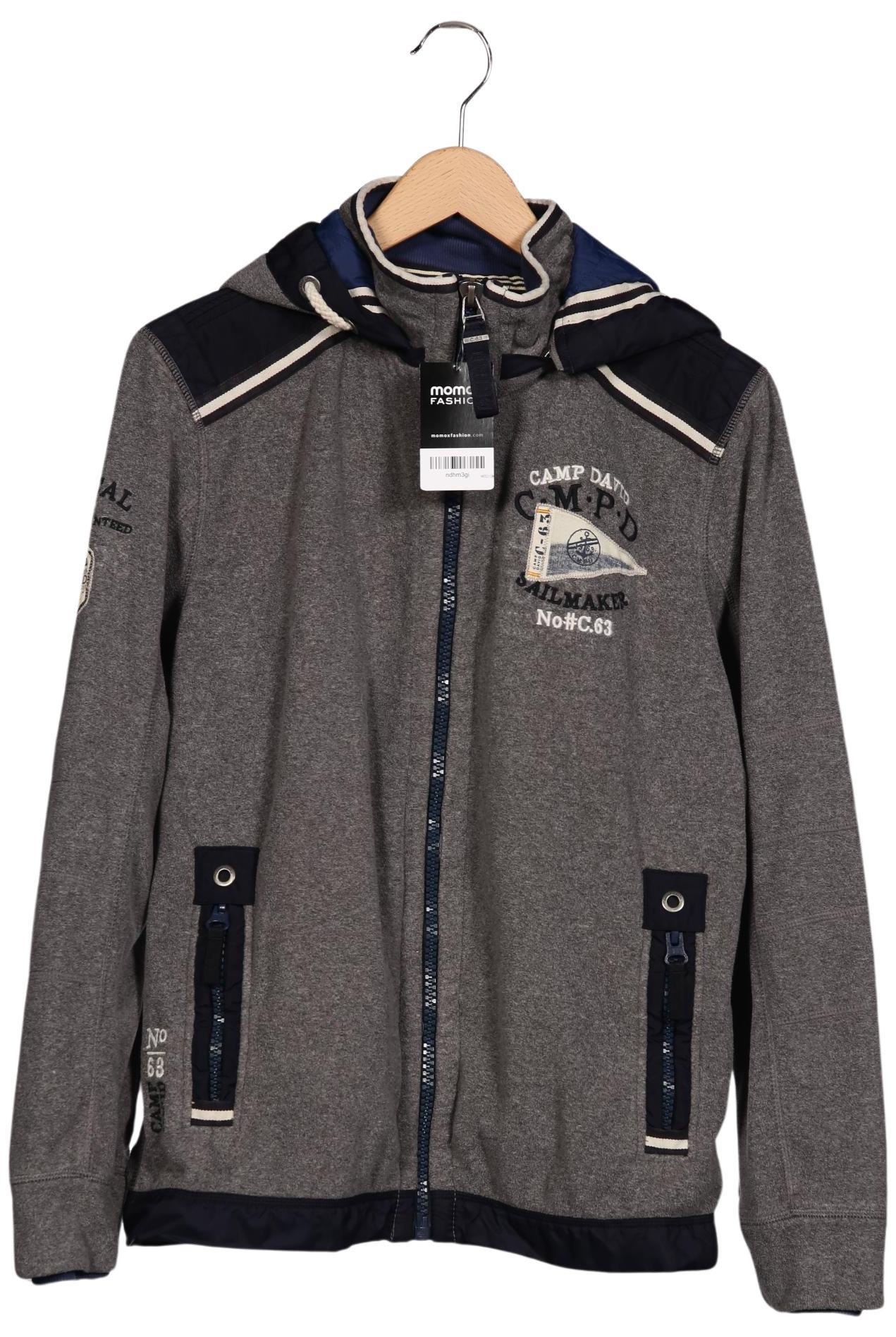 

Camp David Herren Kapuzenpullover, grau, Gr. 48