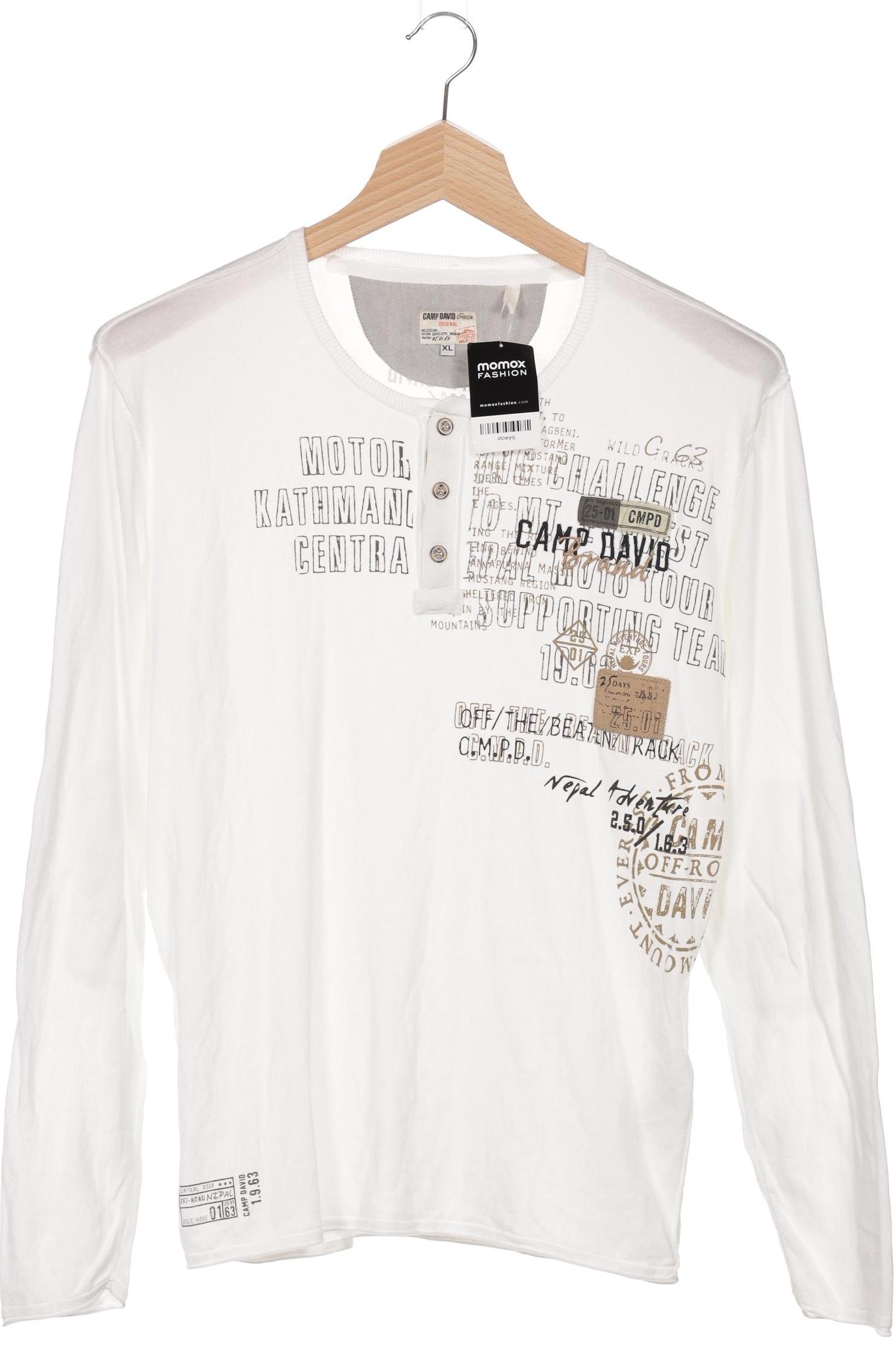 

Camp David Herren Langarmshirt, weiß, Gr. 54