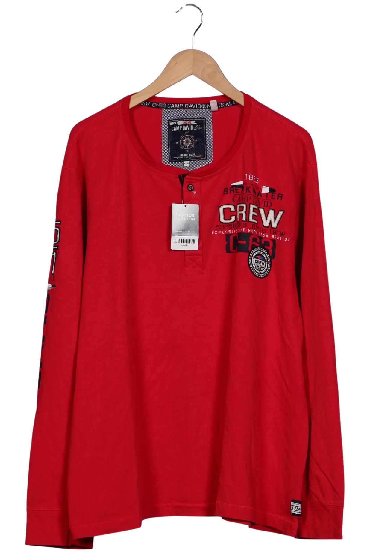 

Camp David Herren Langarmshirt, rot, Gr. 58