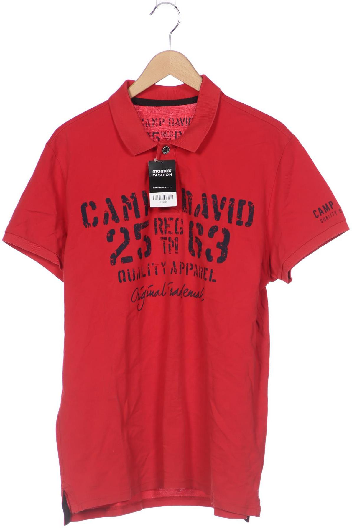 

Camp David Herren Poloshirt, rot