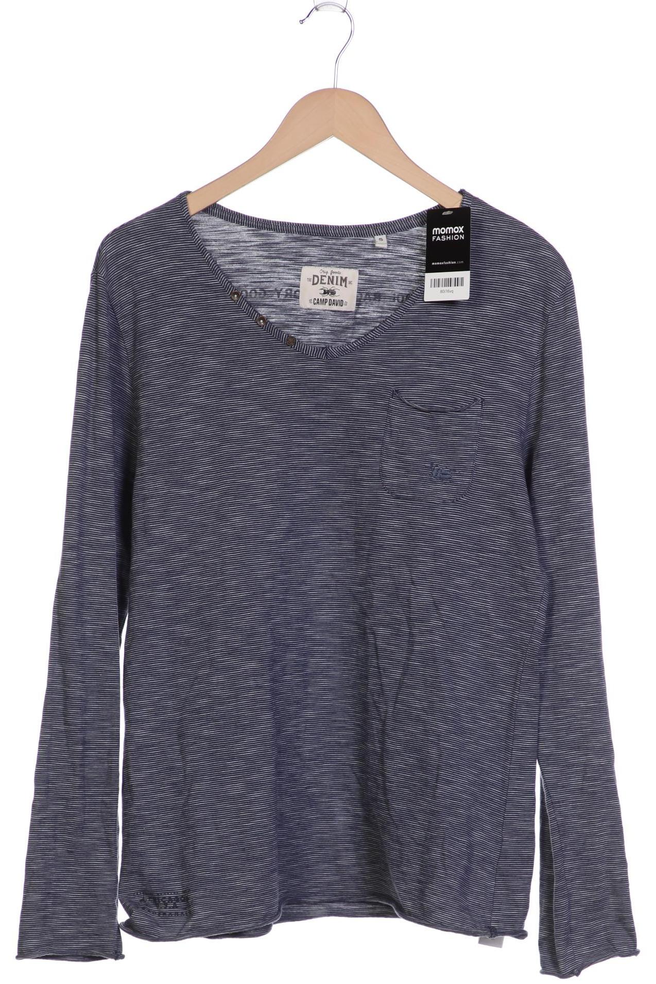 

Camp David Herren Langarmshirt, marineblau, Gr. 46