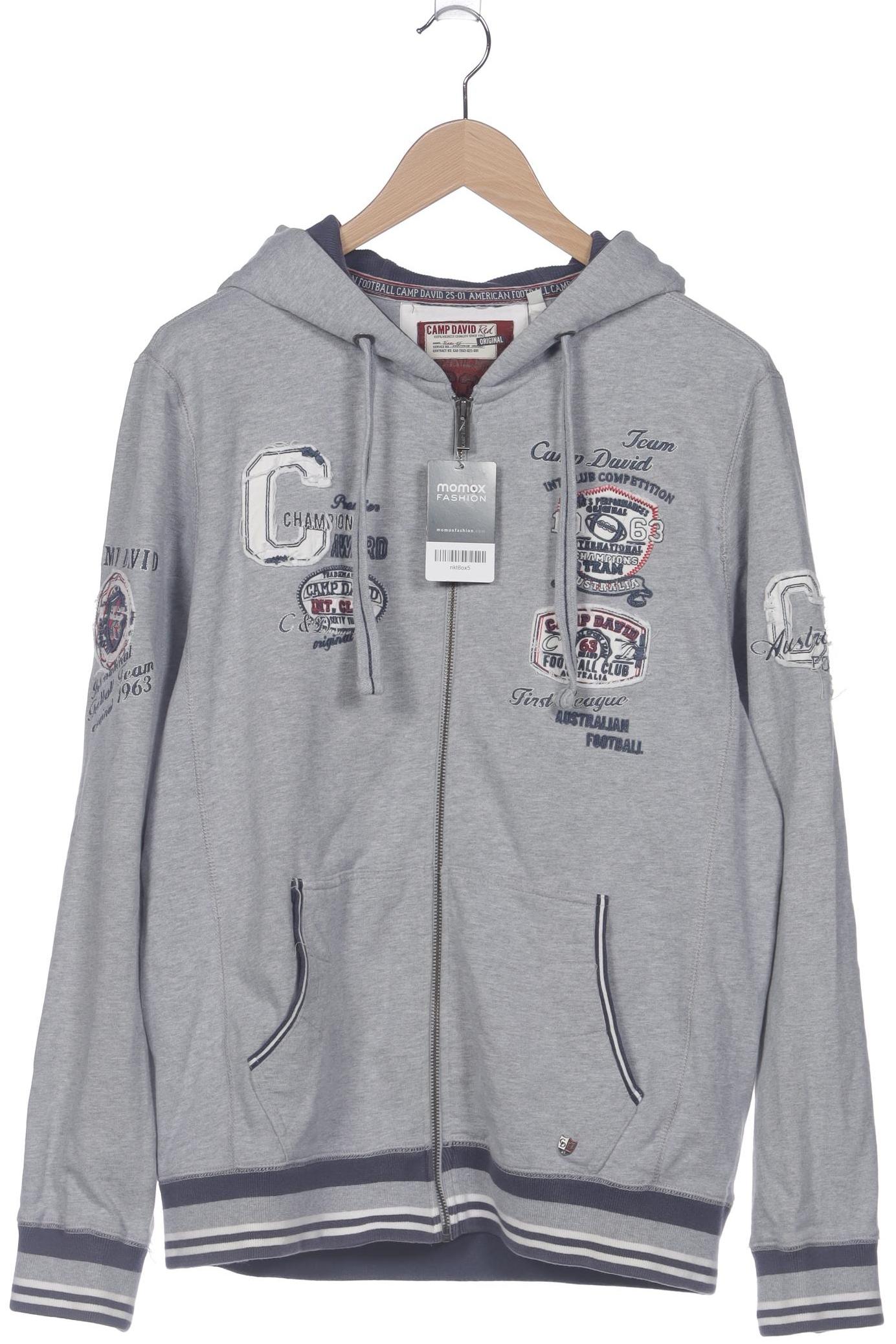 

Camp David Herren Kapuzenpullover, grau, Gr. 48