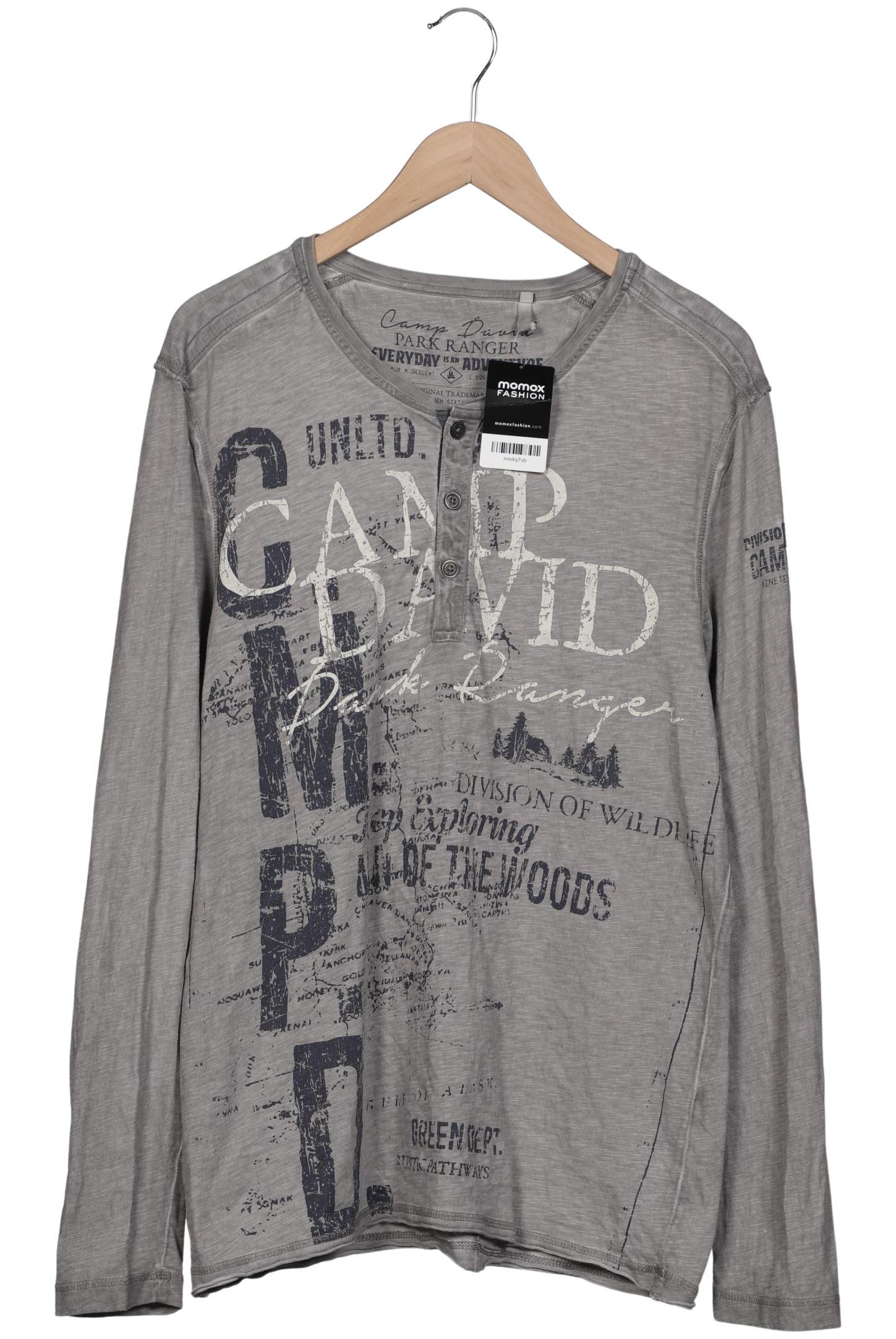 

Camp David Herren Langarmshirt, grau, Gr. 52