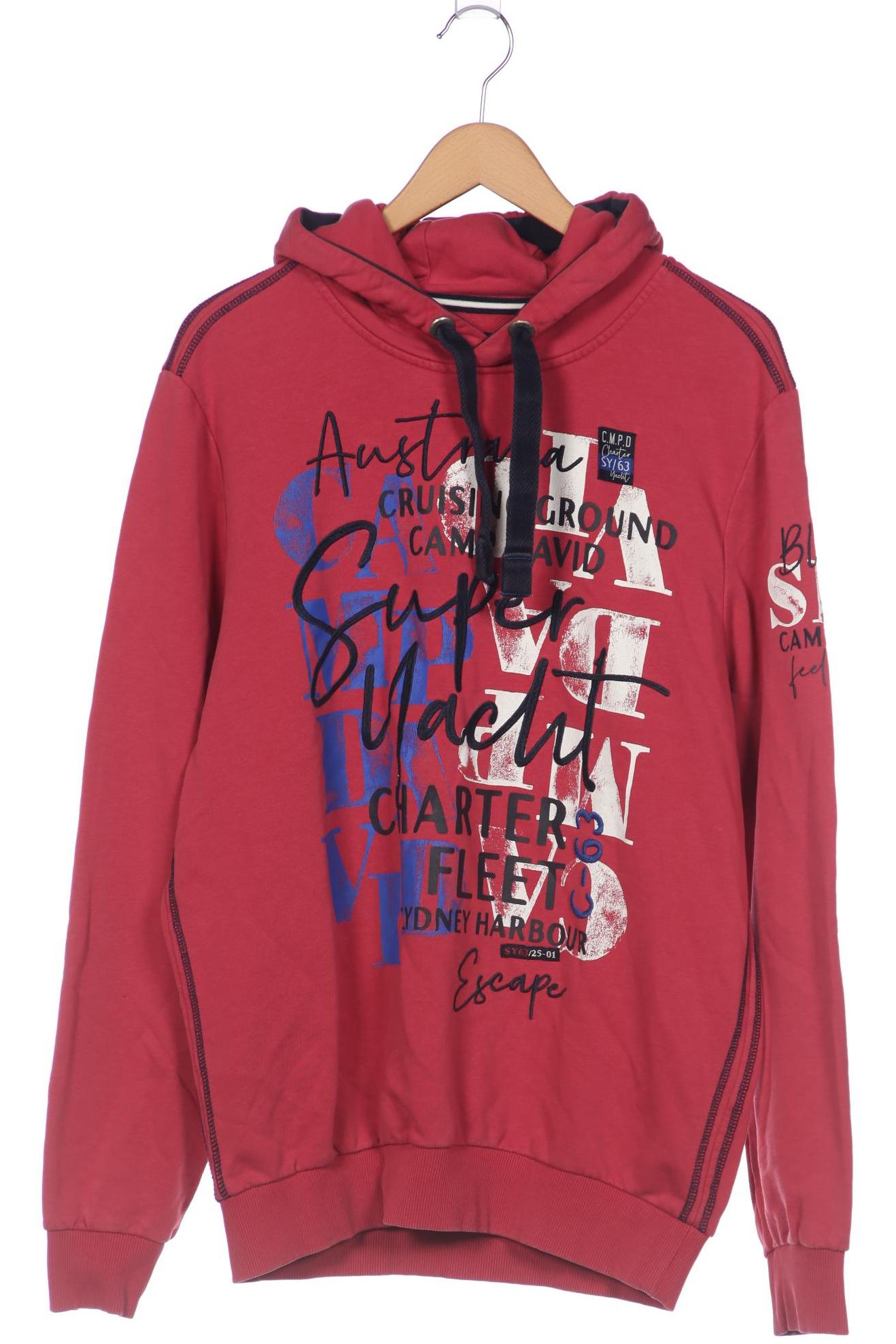 

Camp David Herren Kapuzenpullover, pink, Gr. 54