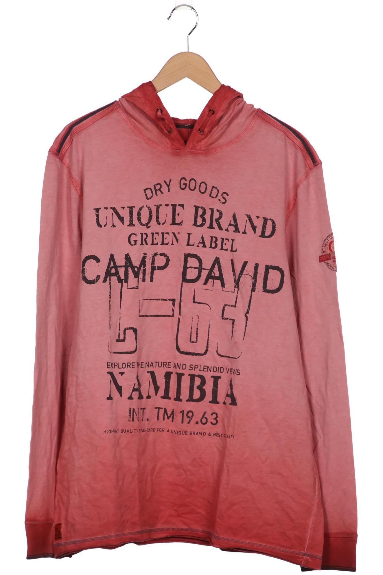 

Camp David Herren Kapuzenpullover, pink, Gr. 56