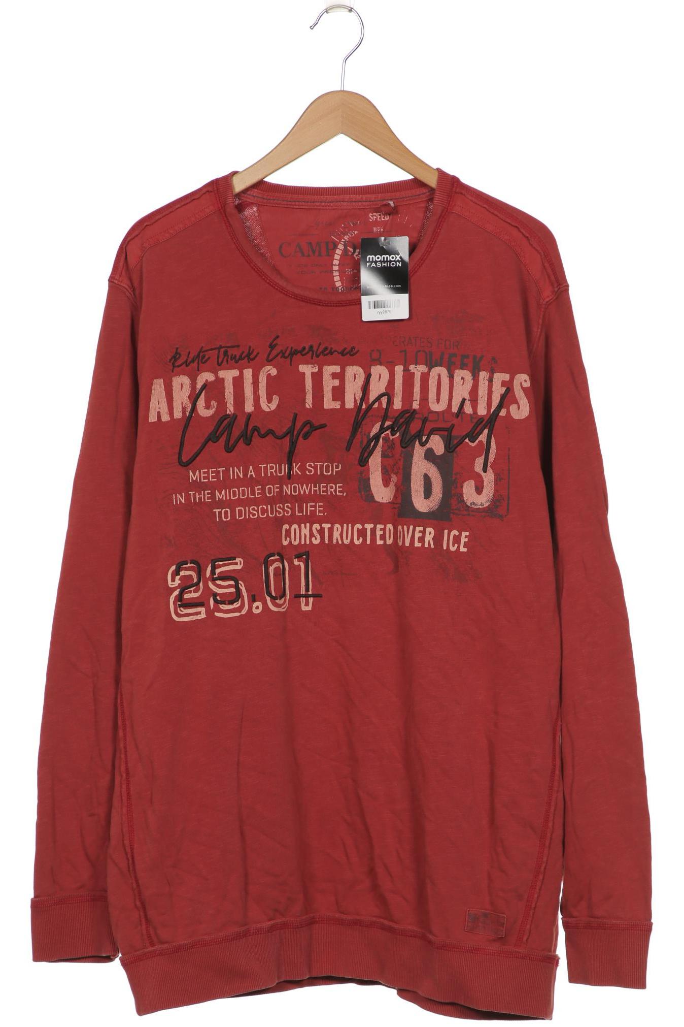 

Camp David Herren Sweatshirt, bordeaux, Gr. 58