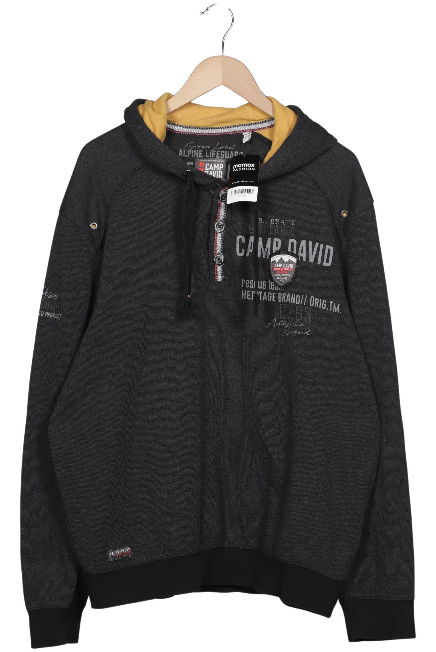 

Camp David Herren Kapuzenpullover, grau, Gr. 56