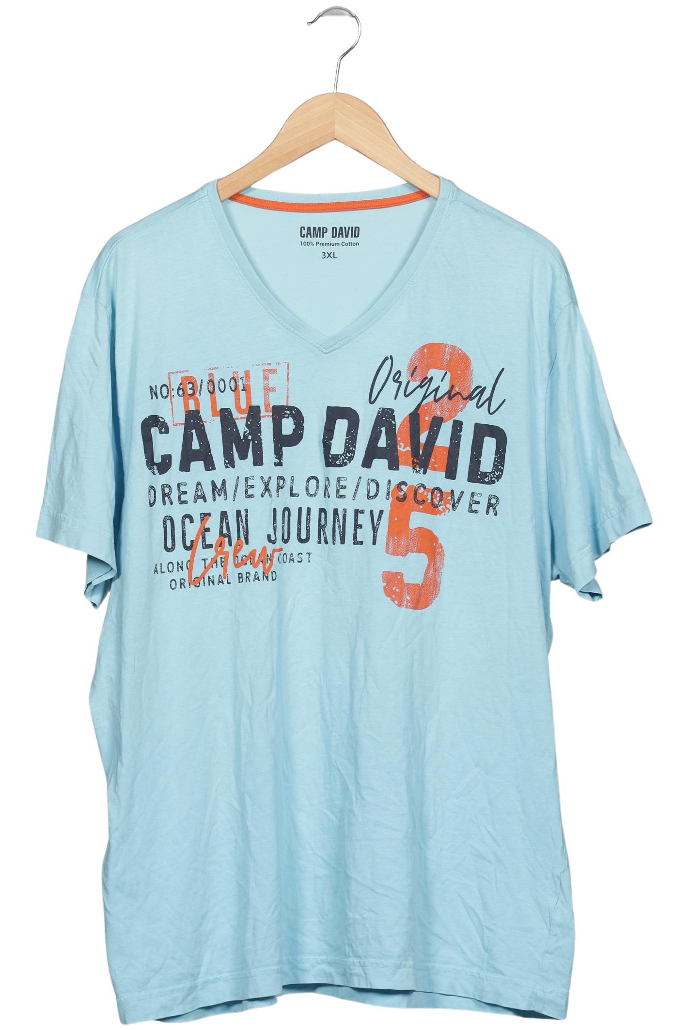 Thumbnail - Camp David Herren T-Shirt, hellblau, Gr. 58
