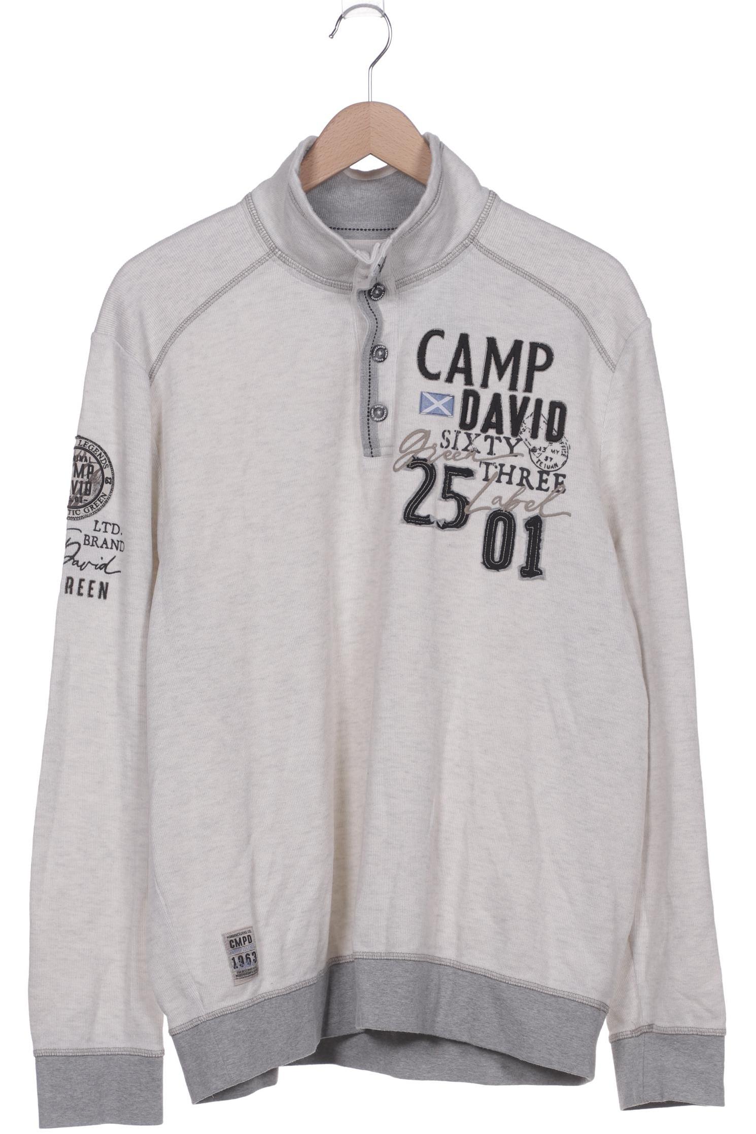 

Camp David Herren Sweatshirt, cremeweiß, Gr. 56