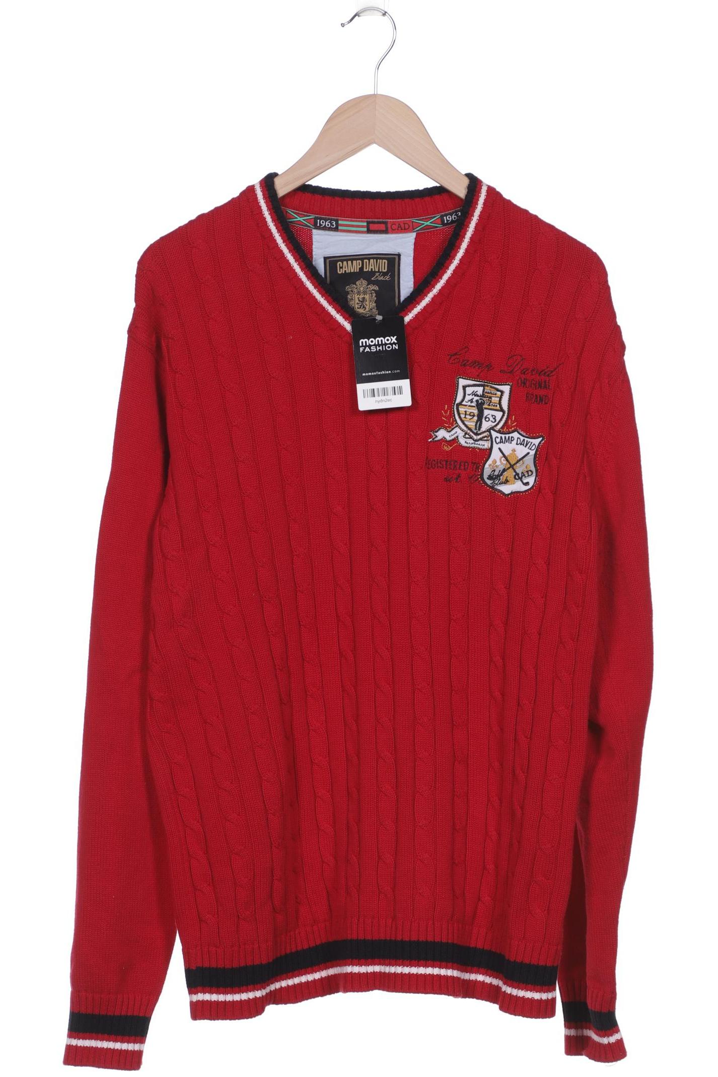 

Camp David Herren Pullover, rot