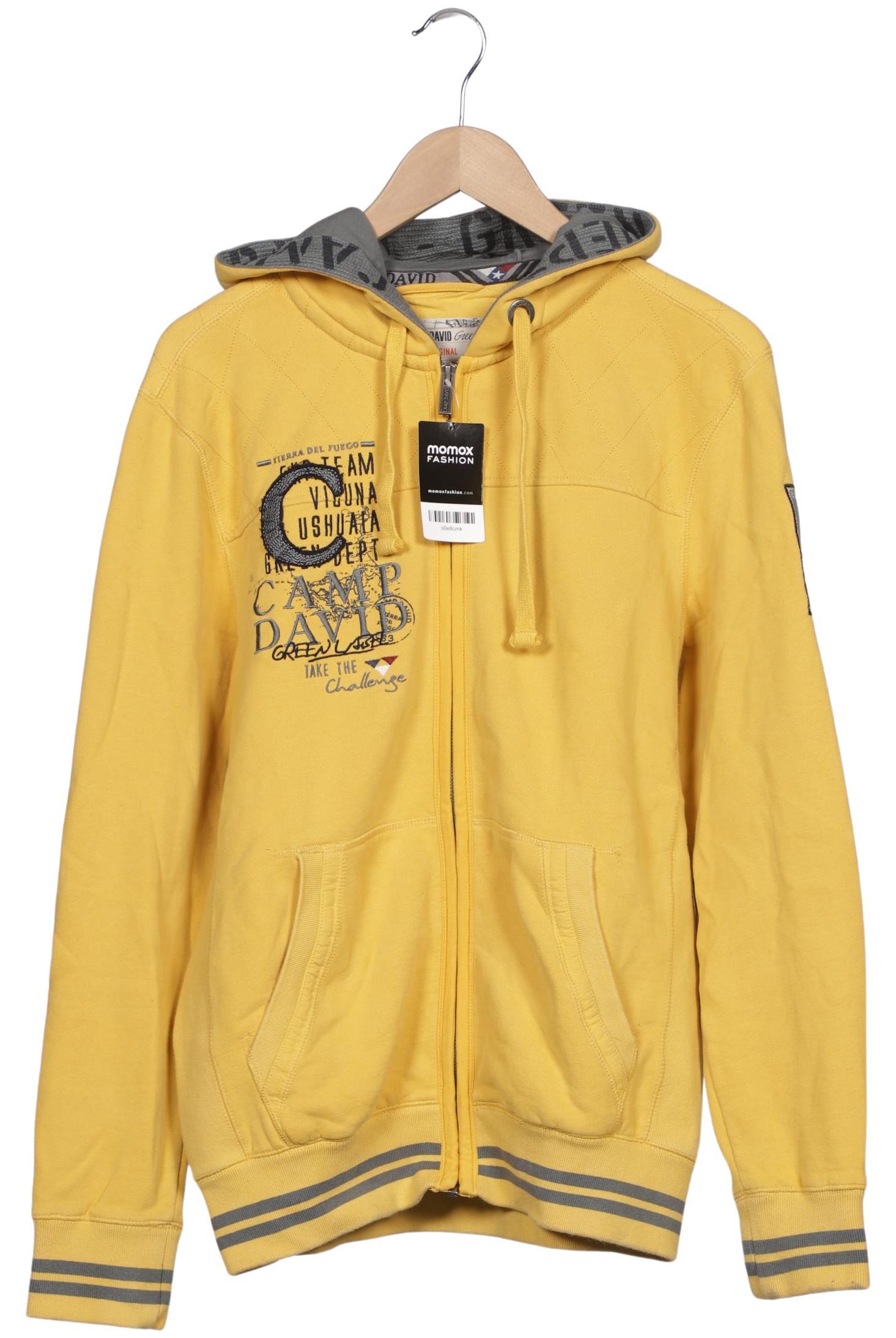 Thumbnail - Camp David Herren Kapuzenpullover, gelb, Gr. 48